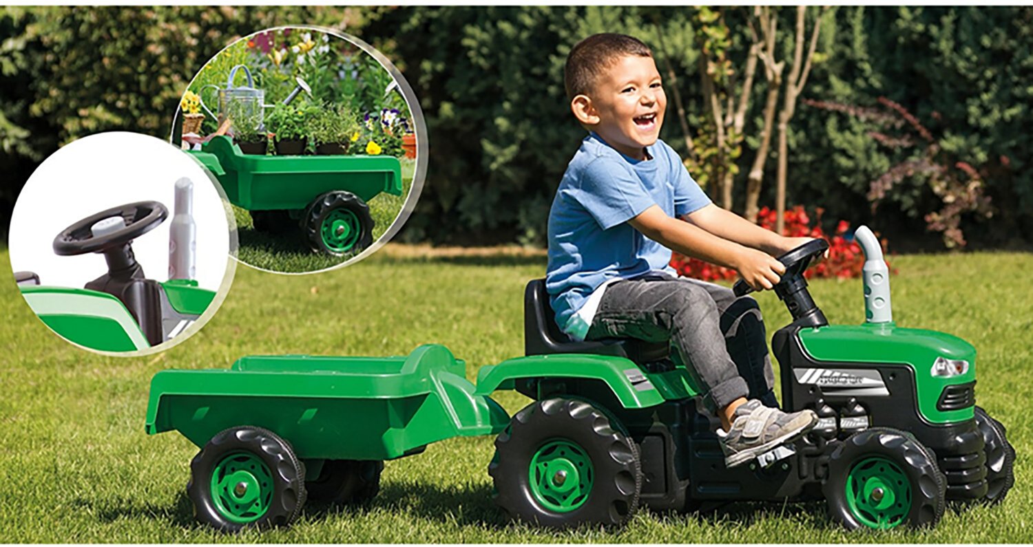 Dolu Pedal Operated Tractor with Trailer - view number 6