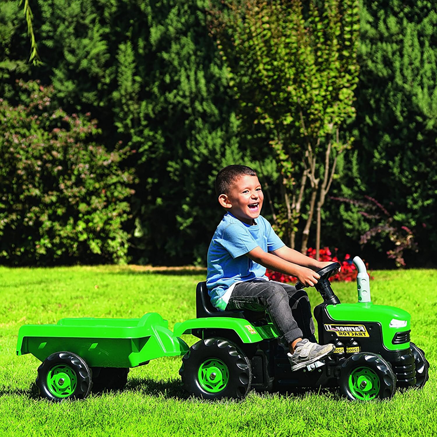 Dolu Pedal Operated Tractor with Trailer - view number 8