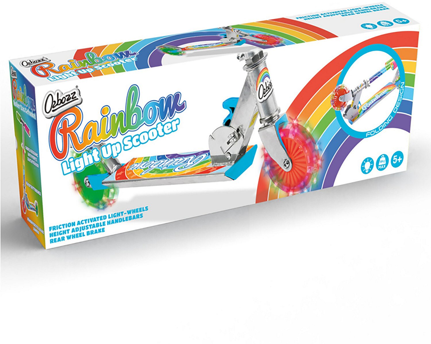 Ozbozz Rainbow Foldable Scooter
