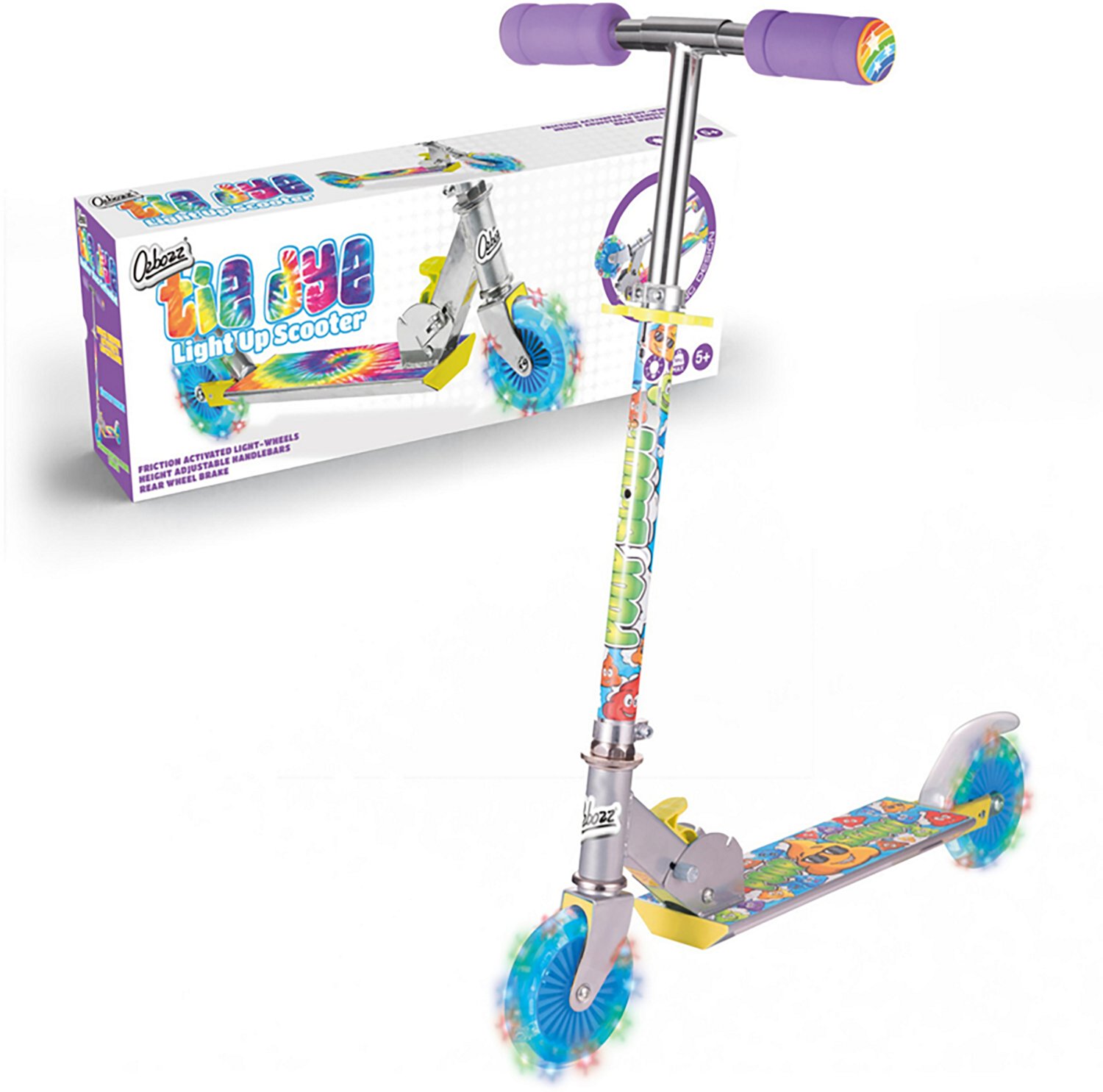 Ozbozz TieDye Foldable Scooter