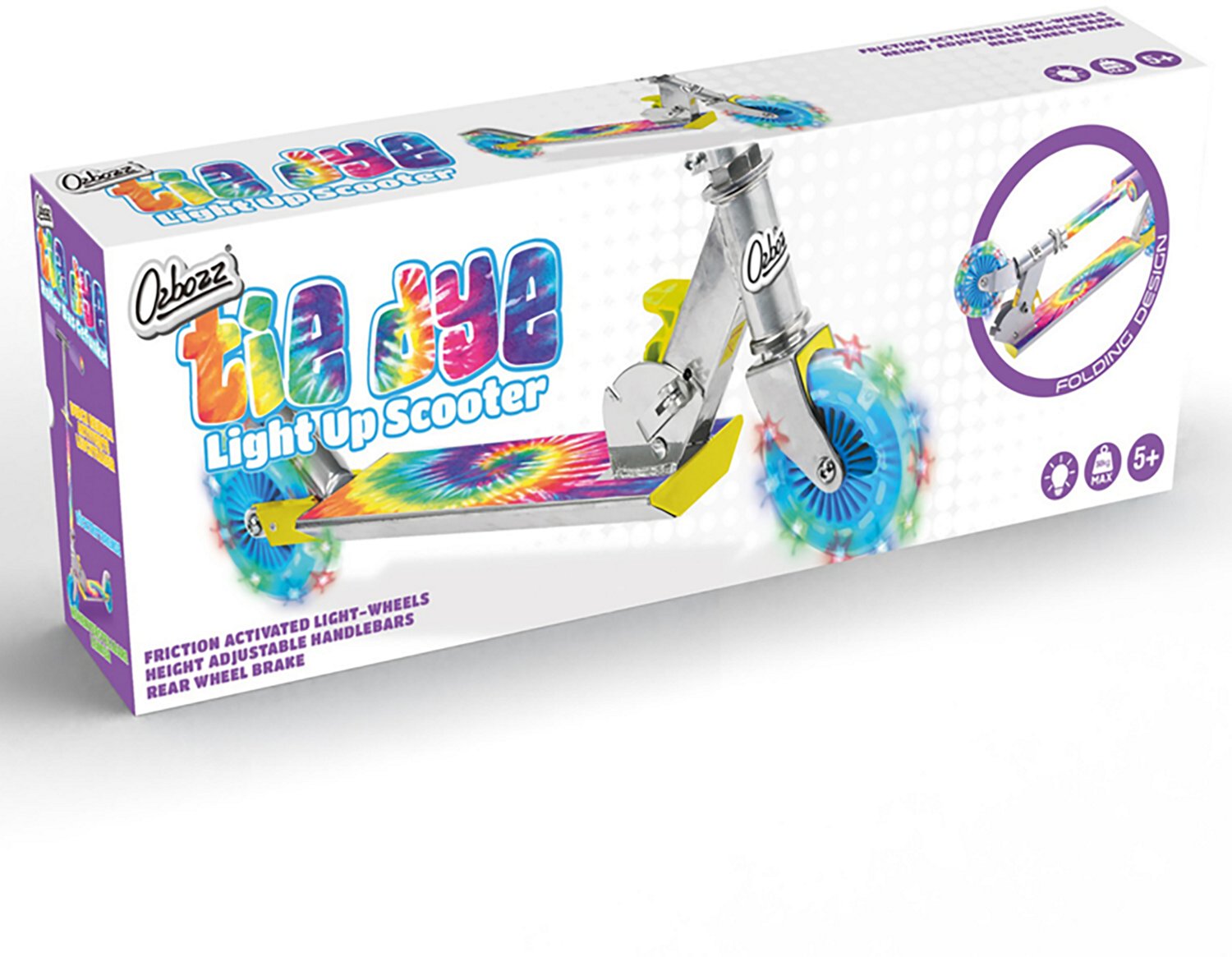 Ozbozz TieDye Foldable Scooter - view number 3