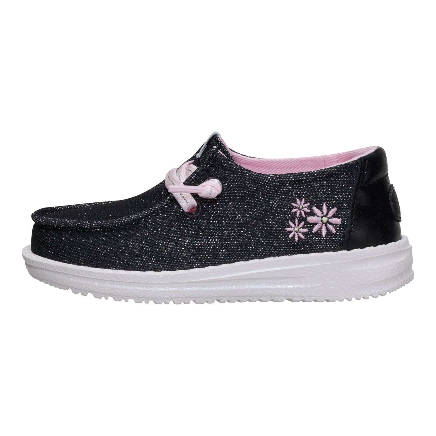 HEYDUDE Toddler Girls' Wendy Shimmer Flower Shoes