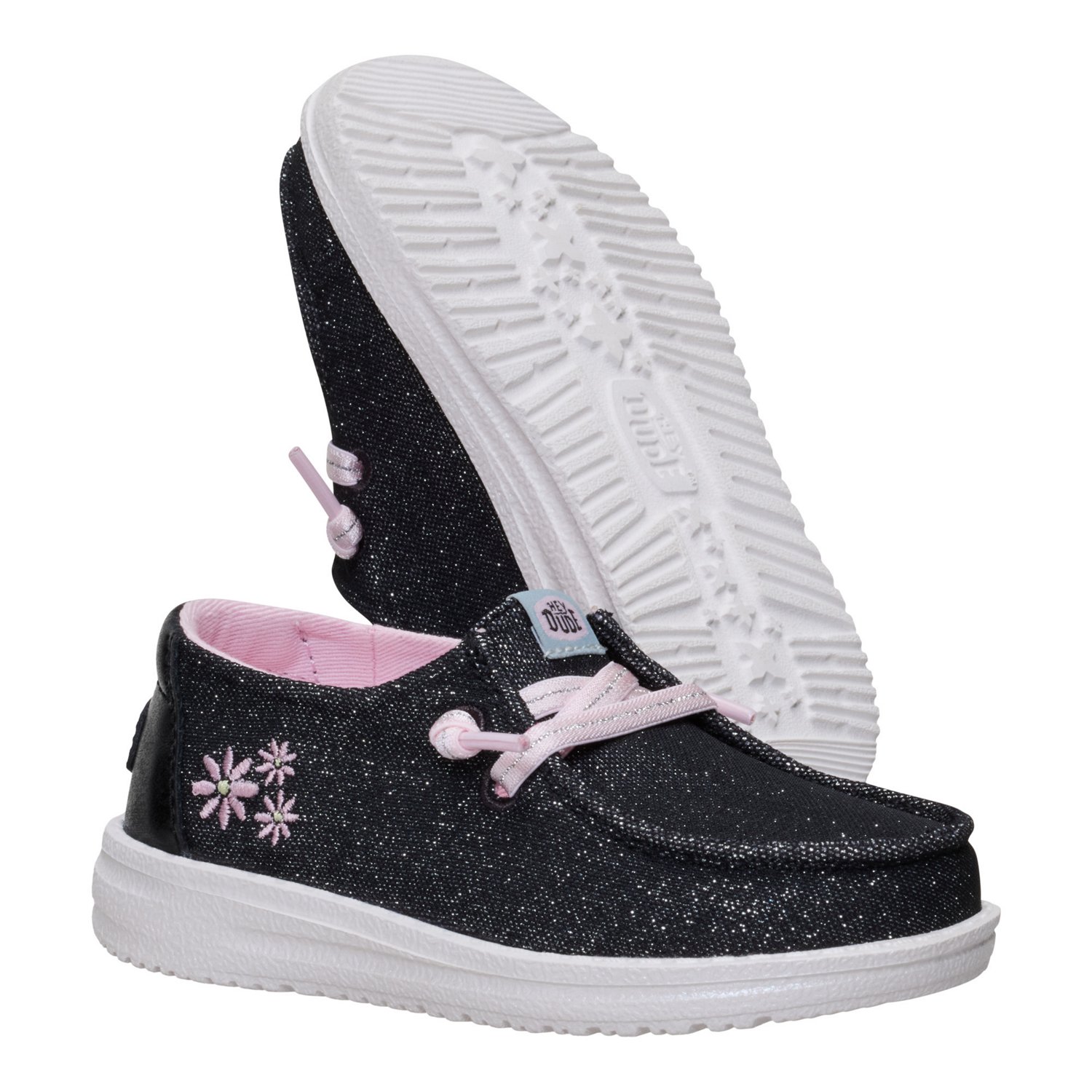 HEYDUDE Toddler Girls' Wendy Shimmer Flower Shoes - view number 6