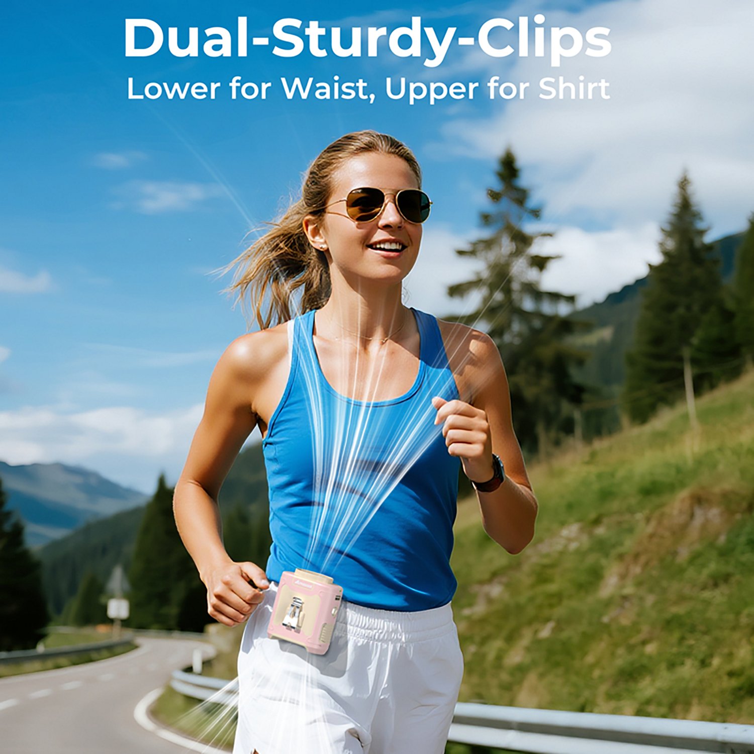 Panergy K50 40-Hour Rechargeable Portable Waist Fan - view number 6