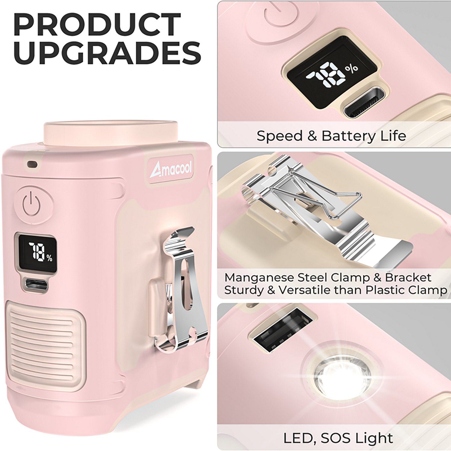 Panergy K50 40-Hour Rechargeable Portable Waist Fan - view number 7