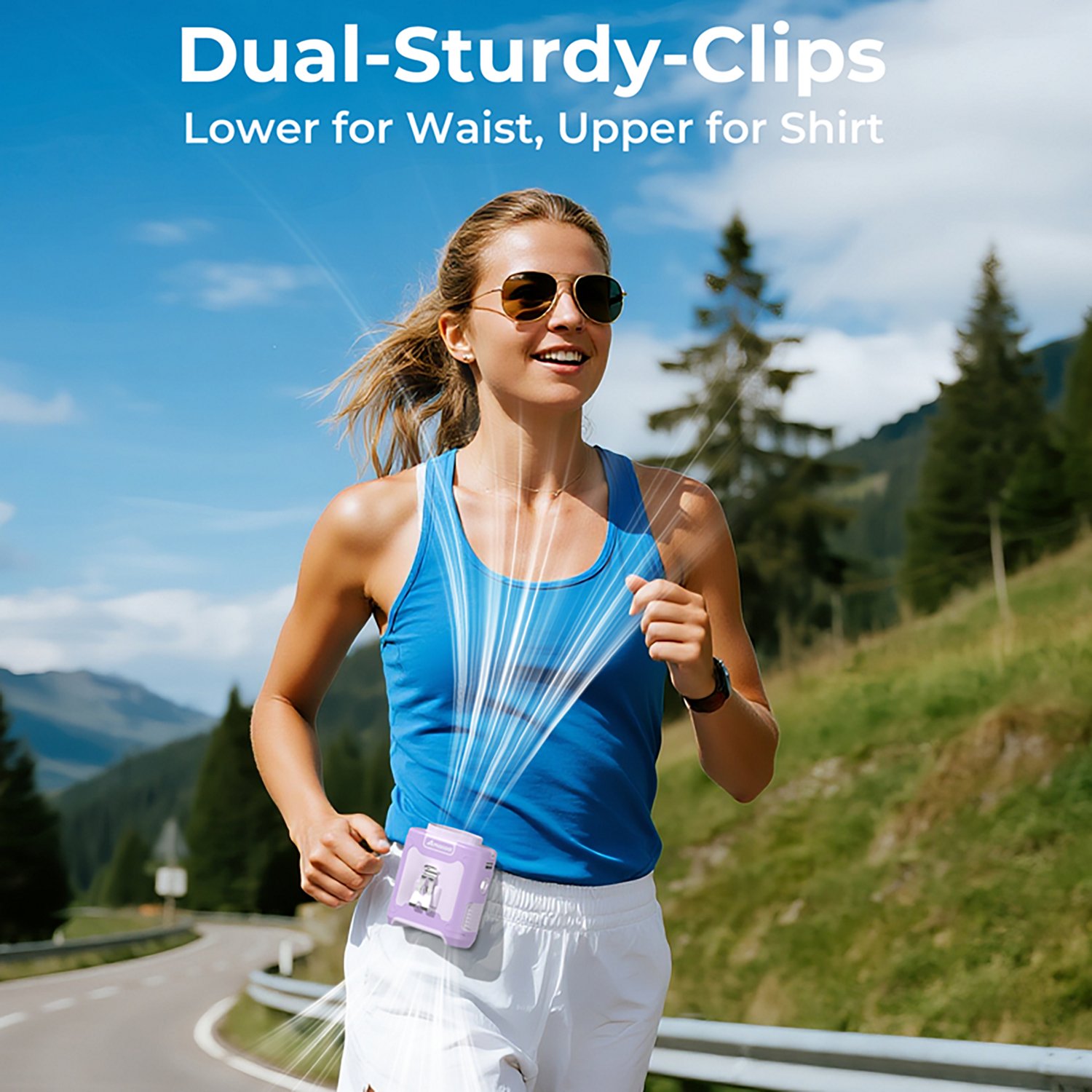 Panergy K50 40-Hour Rechargeable Portable Waist Fan - view number 6