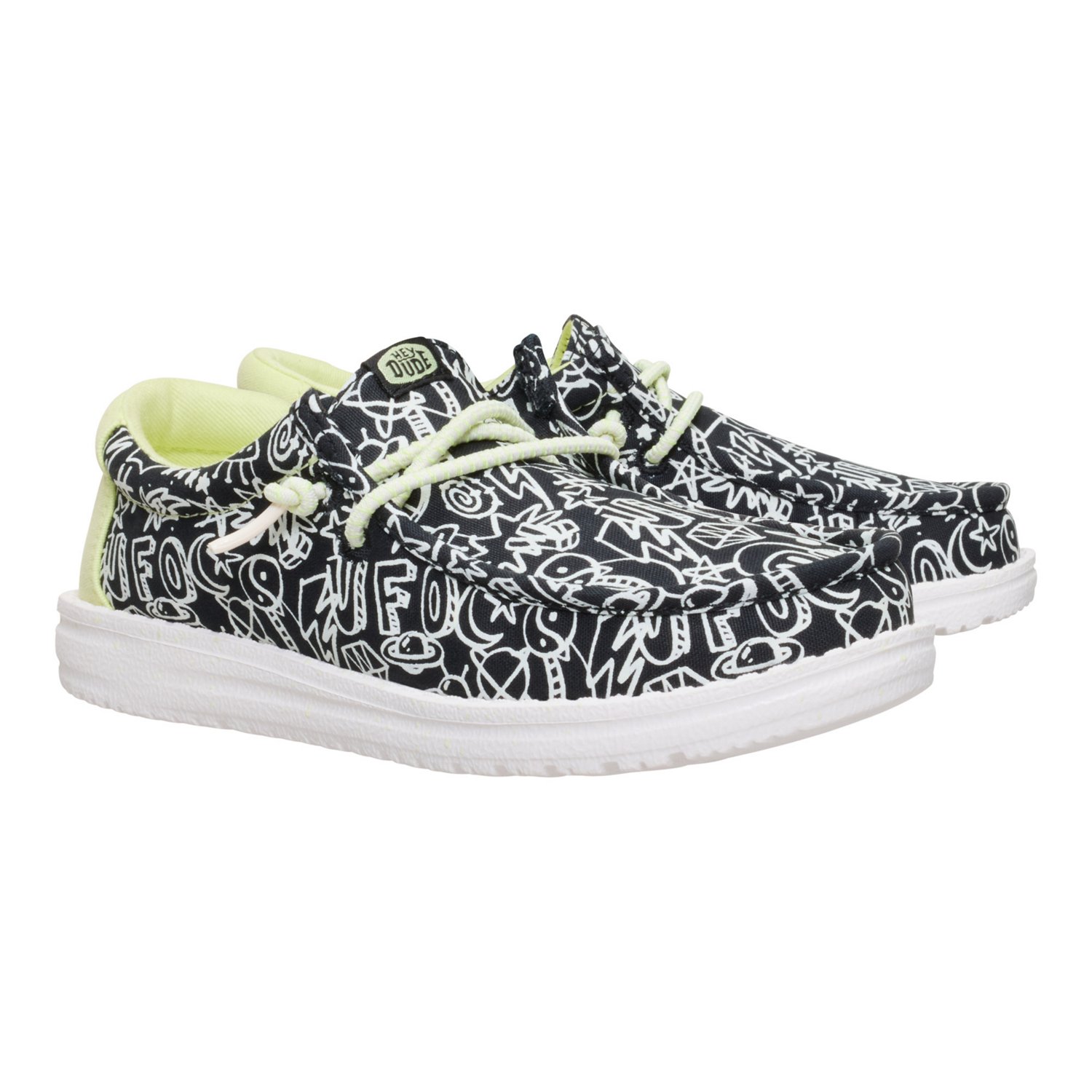 HEYDUDE Boys' Wally Space Glow Shoes - view number 3