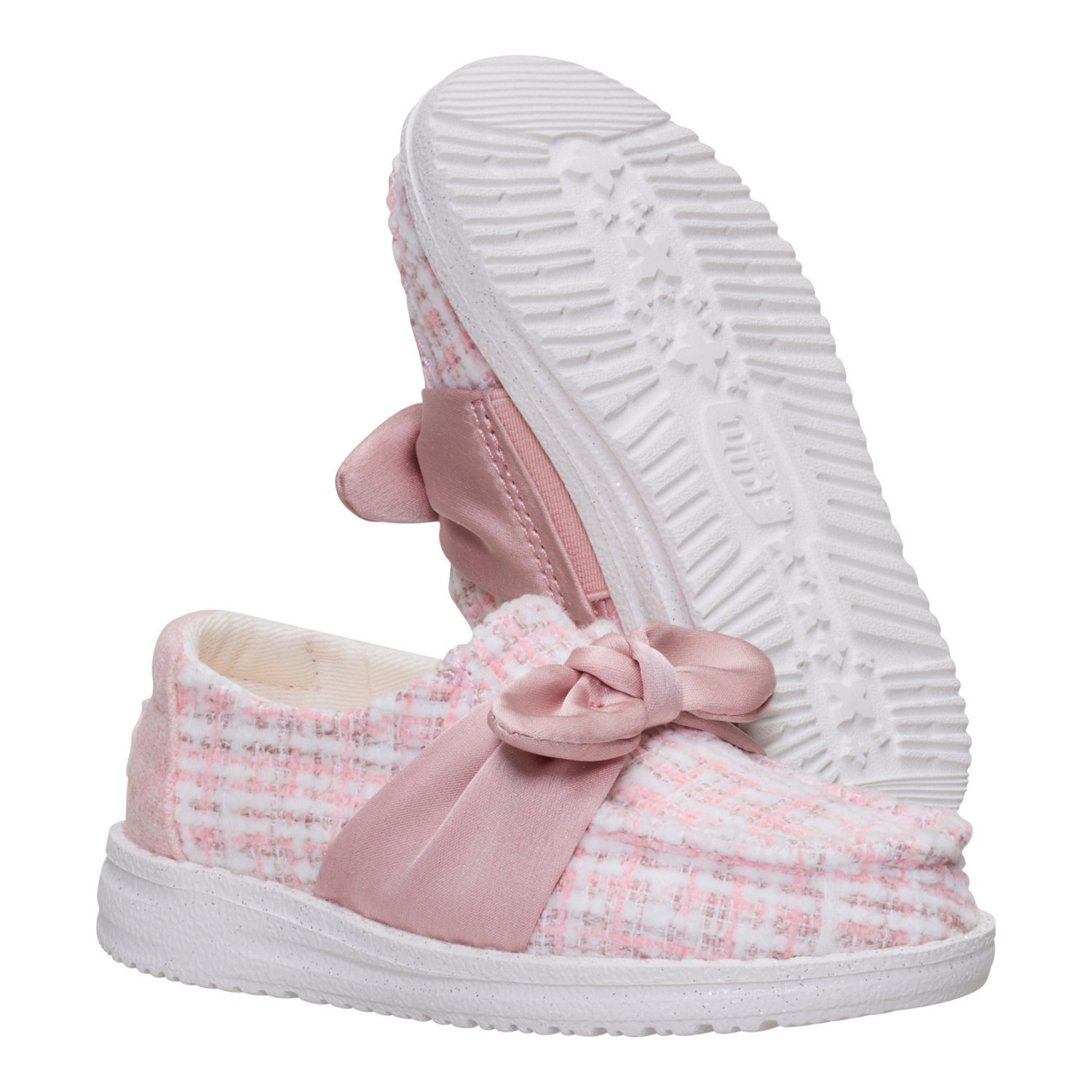 HEYDUDE Toddler Girls' Wendy Bow Tweed Shoes - view number 6