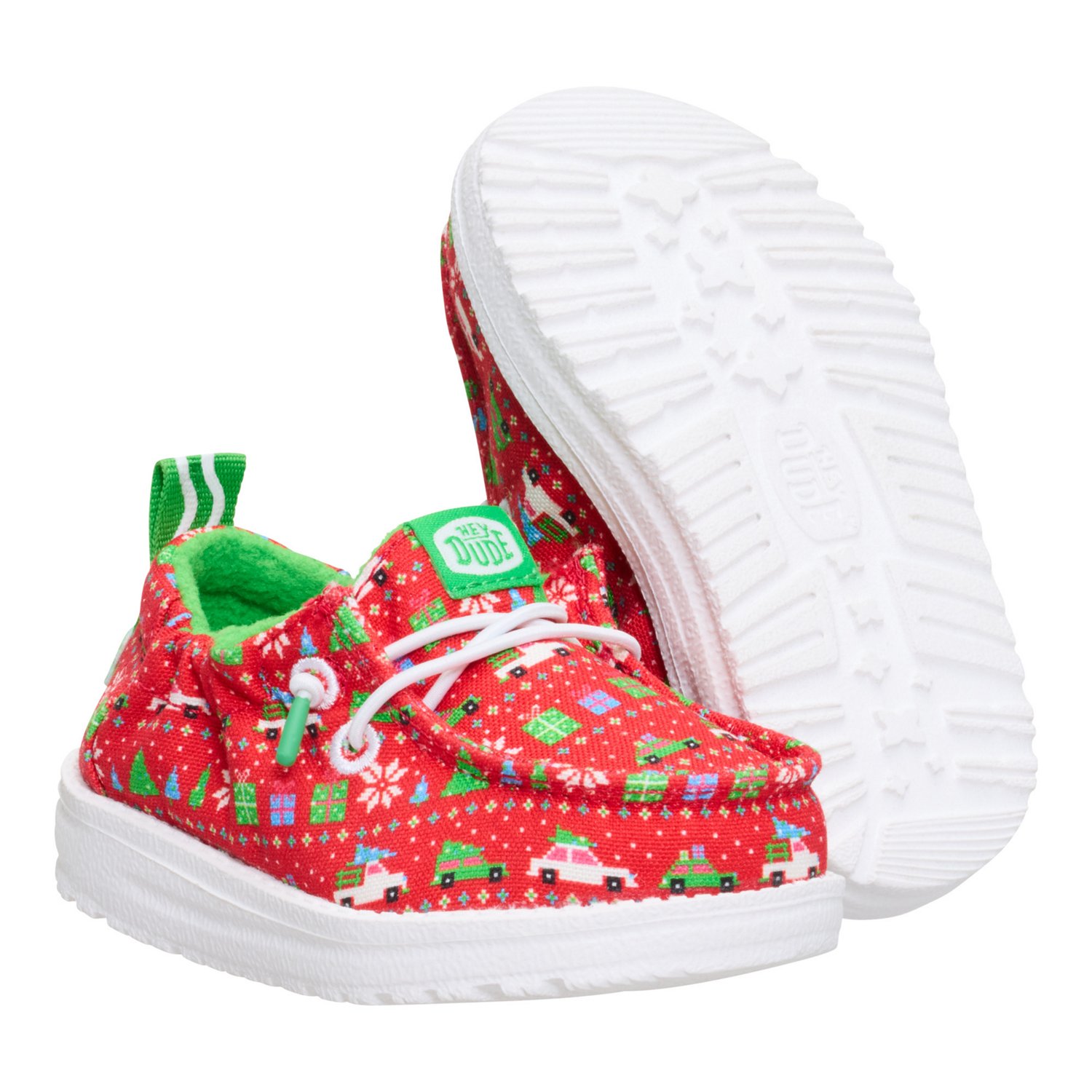 HEYDUDE Infants' LILDUDE Holiday Sweater Mini Mocs - view number 6