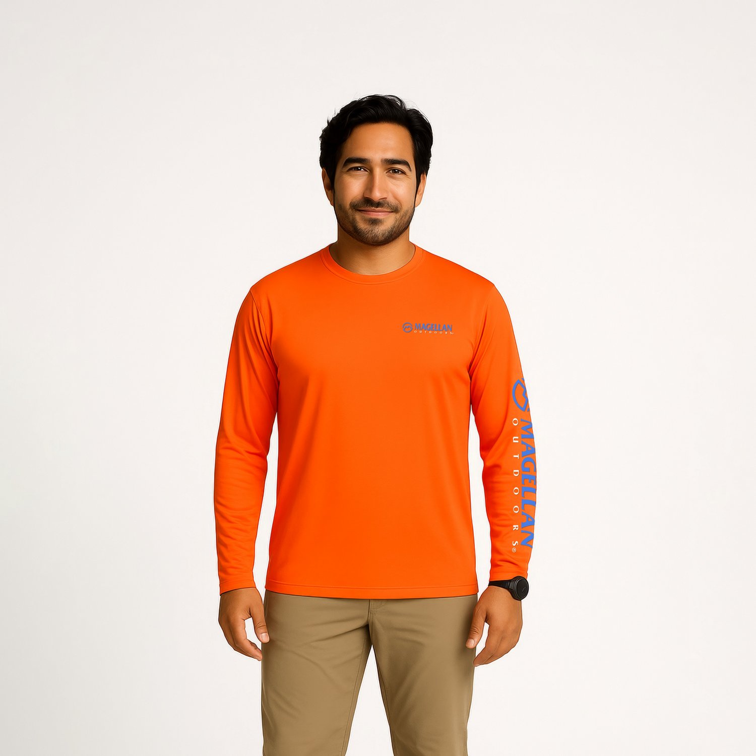 Magellan Outdoors Men's Casting Crew Core Graphic Long Sleeve T-shirt                                                            - view number 1