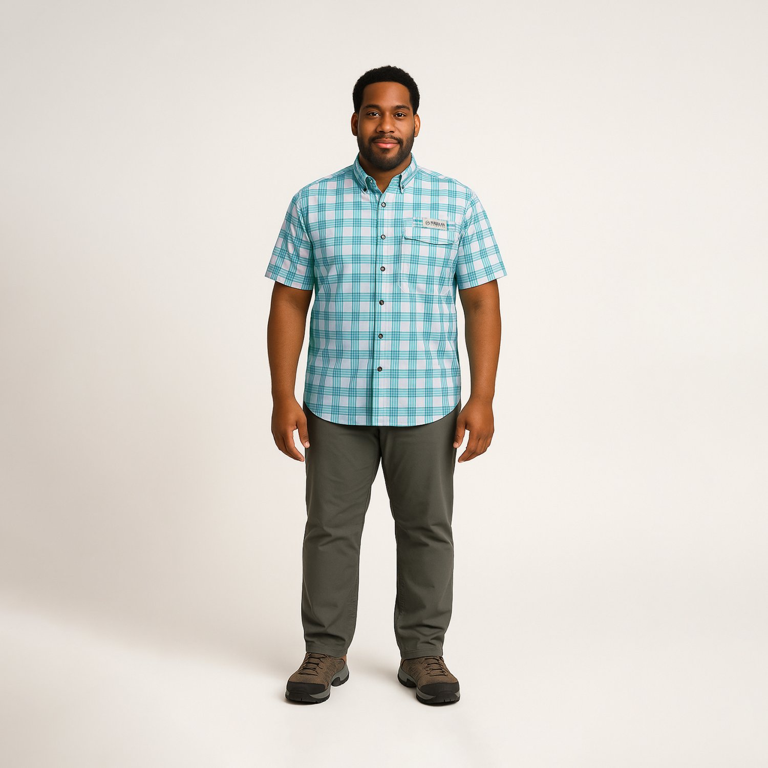 Magellan Outdoors Men's Caddo Lake Plaid Fishing Button-Down Shirt - view number 2