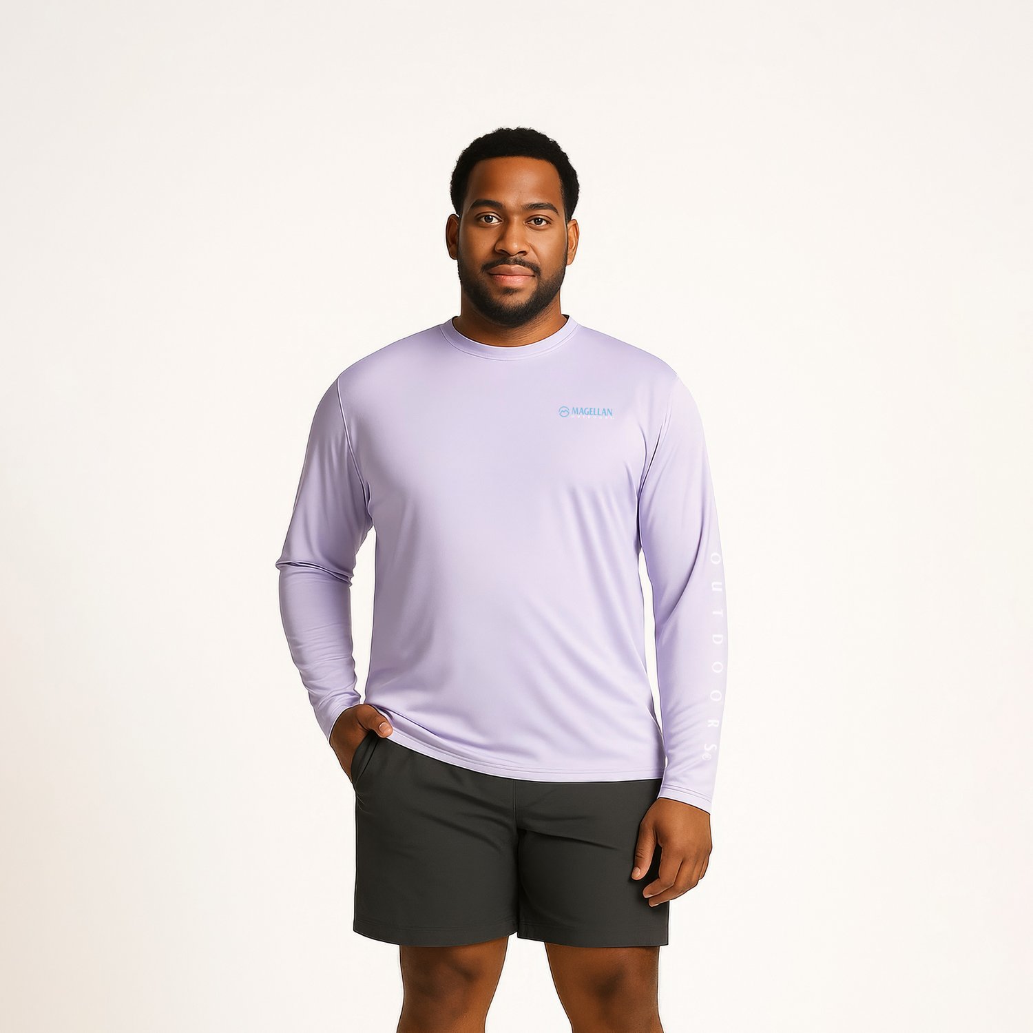 Magellan Outdoors Men's Casting Crew Core Graphic Long Sleeve T-shirt                                                            - view number 1