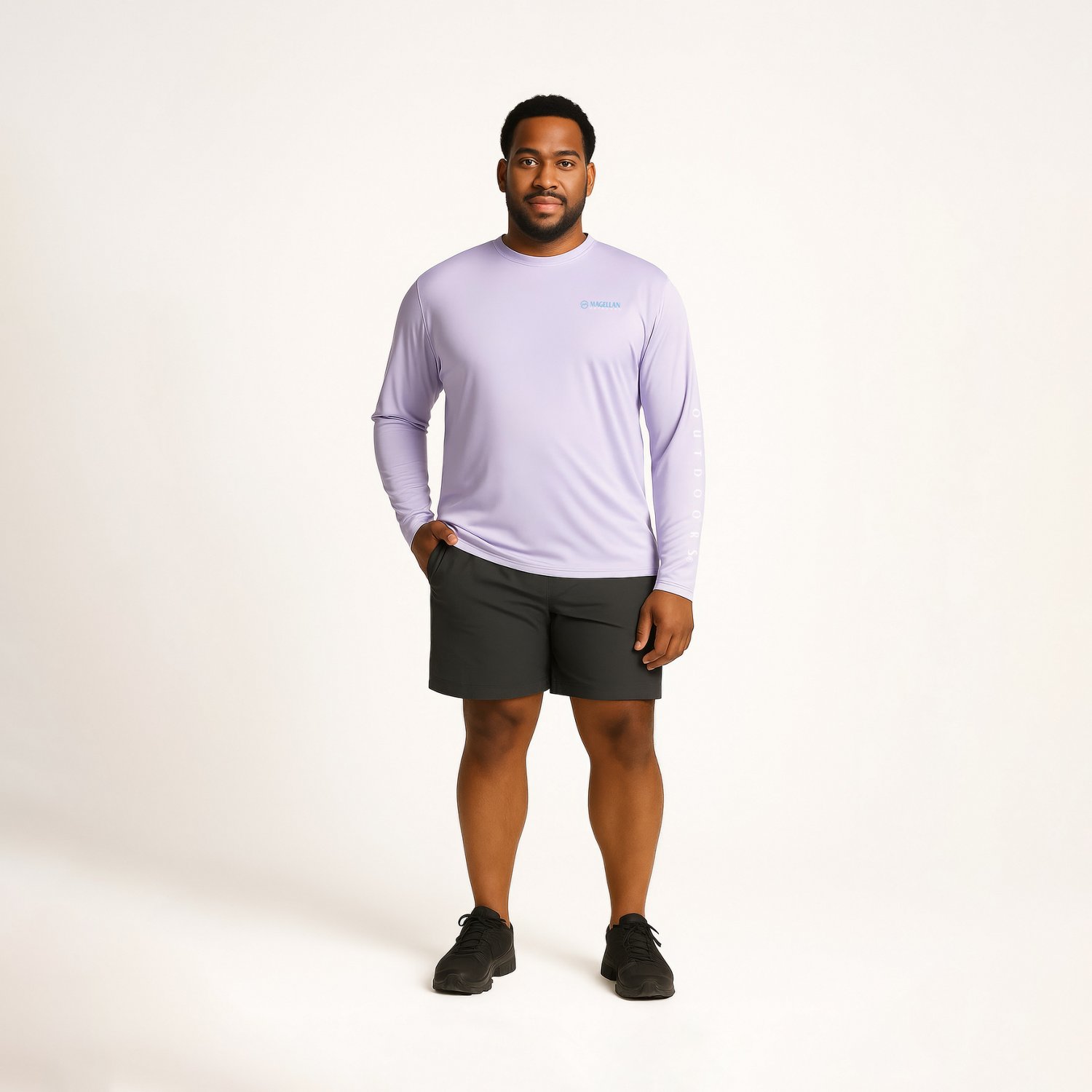 Magellan Outdoors Men's Casting Crew Core Graphic Long Sleeve T-shirt                                                            - view number 2