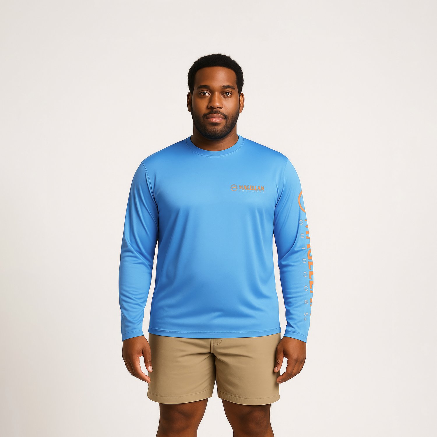 Magellan Outdoors Men's Casting Crew Core Graphic Long Sleeve T-shirt                                                            - view number 1