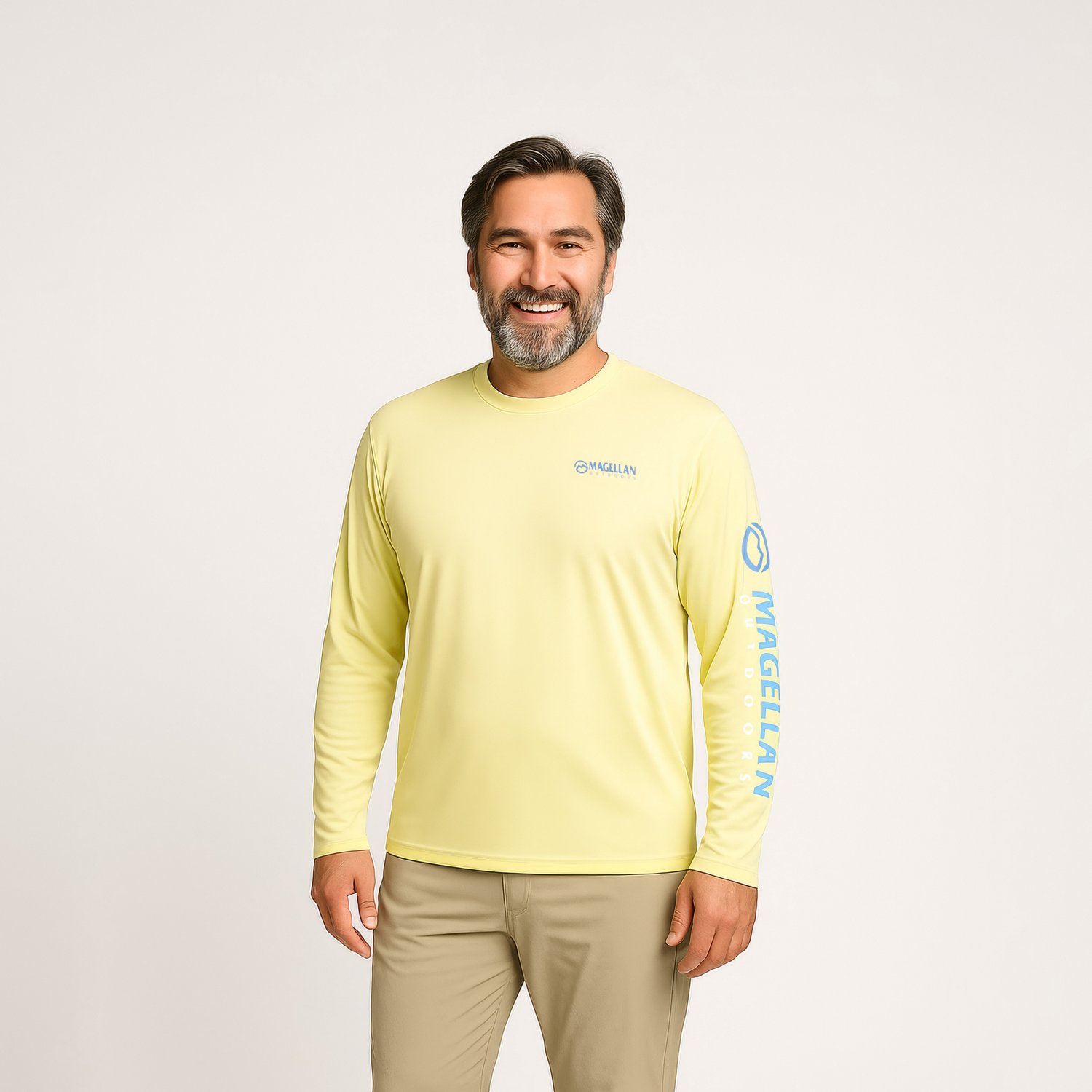 Magellan Outdoors Men's Casting Crew Core Graphic Long Sleeve T-shirt                                                            - view number 1