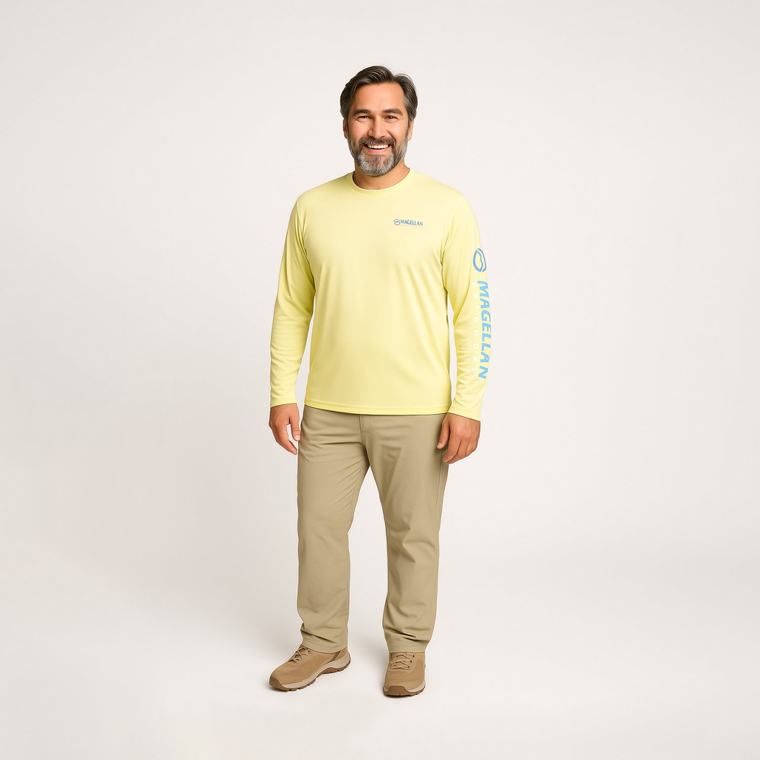 Magellan Outdoors Men's Casting Crew Core Graphic Long Sleeve T-shirt                                                            - view number 2