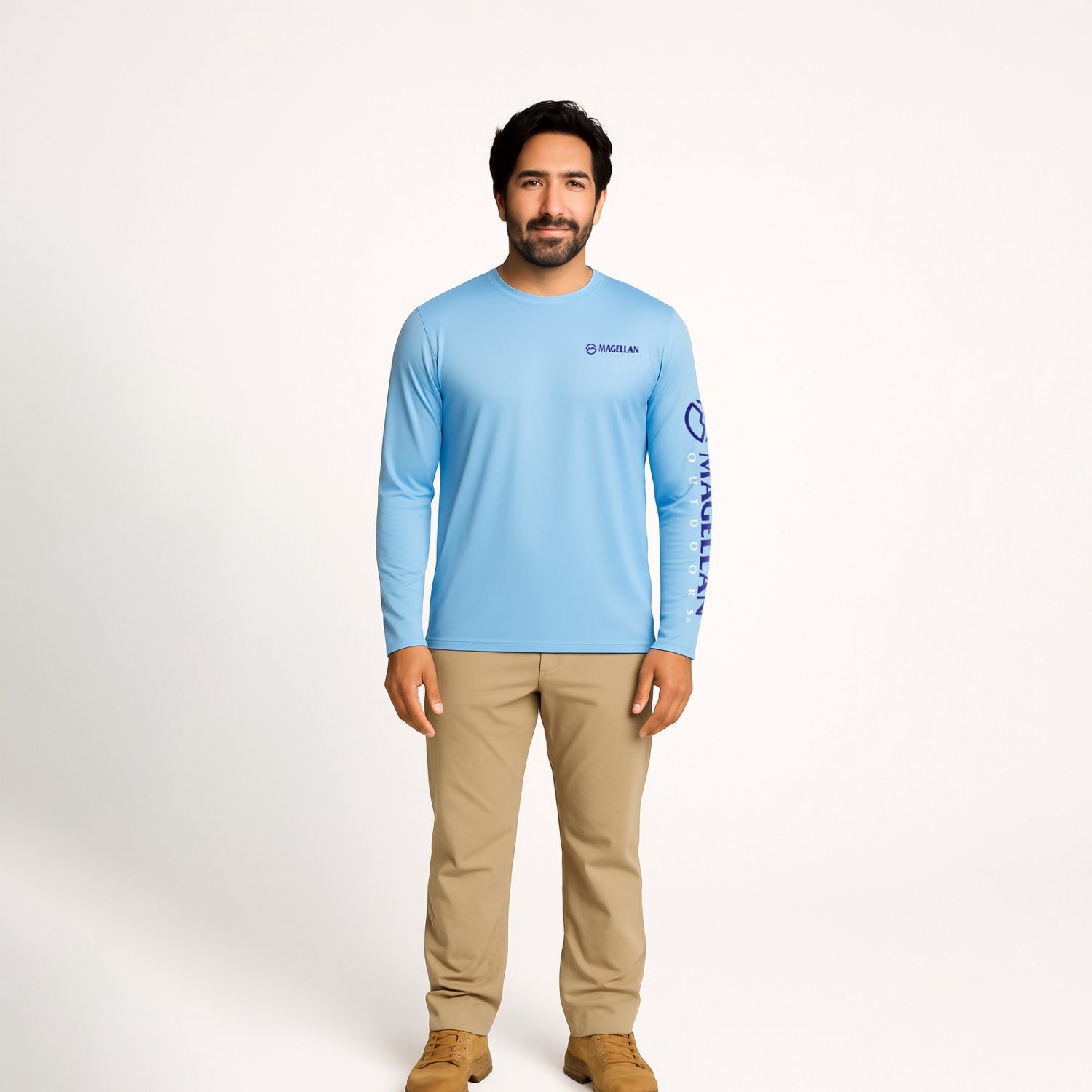 Magellan Outdoors Men's Casting Crew Core Graphic Long Sleeve T-shirt                                                            - view number 2