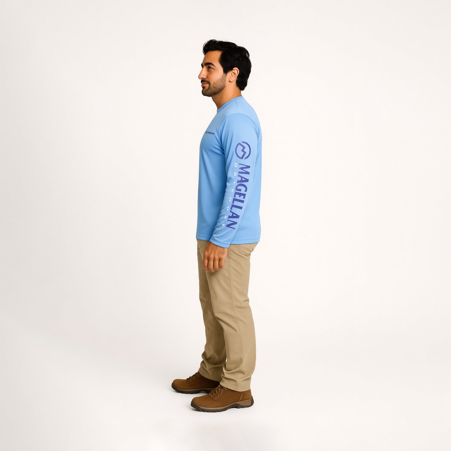 Magellan Outdoors Men's Casting Crew Core Graphic Long Sleeve T-shirt                                                            - view number 3