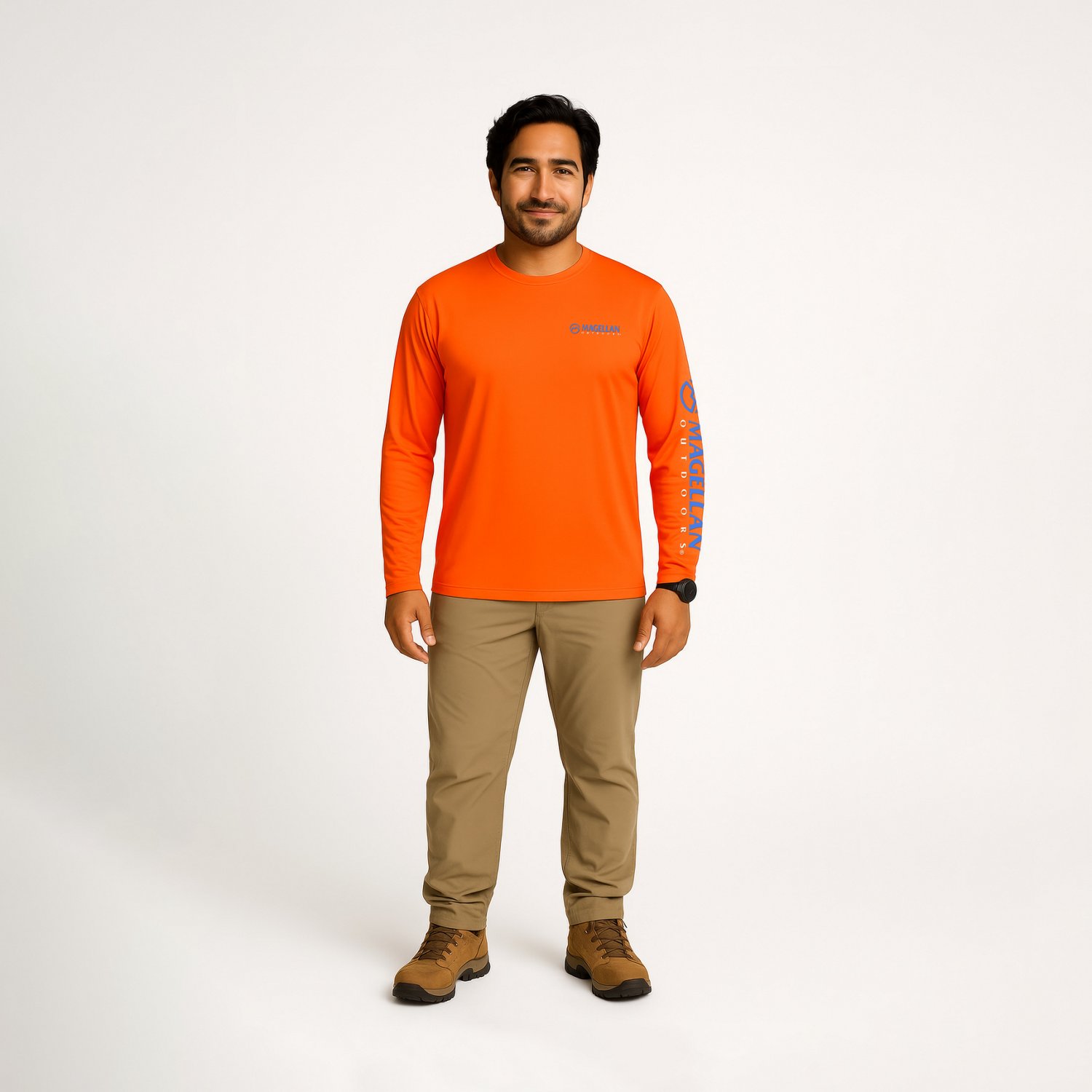 Magellan Outdoors Men's Casting Crew Core Graphic Long Sleeve T-shirt                                                            - view number 2