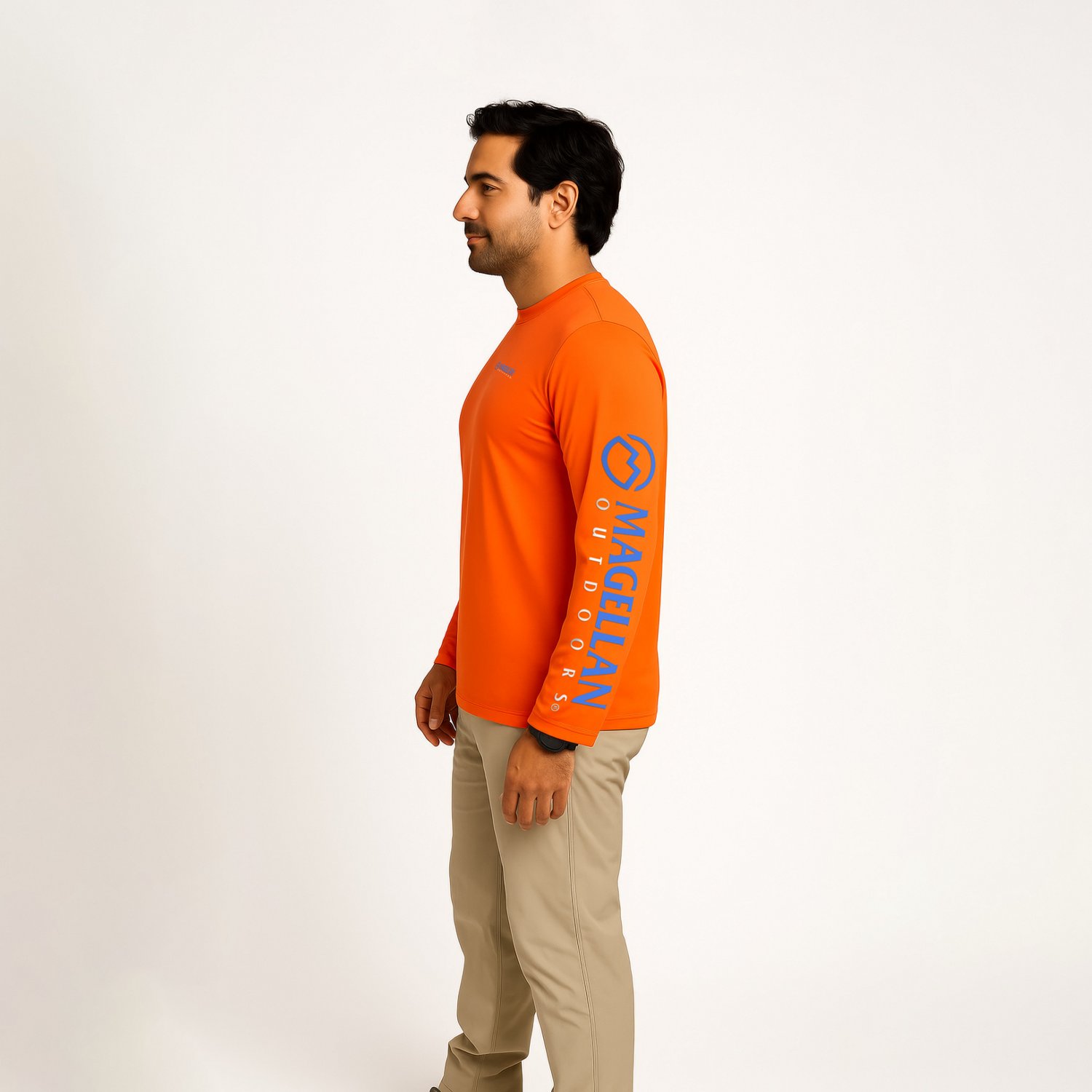 Magellan Outdoors Men's Casting Crew Core Graphic Long Sleeve T-shirt                                                            - view number 3