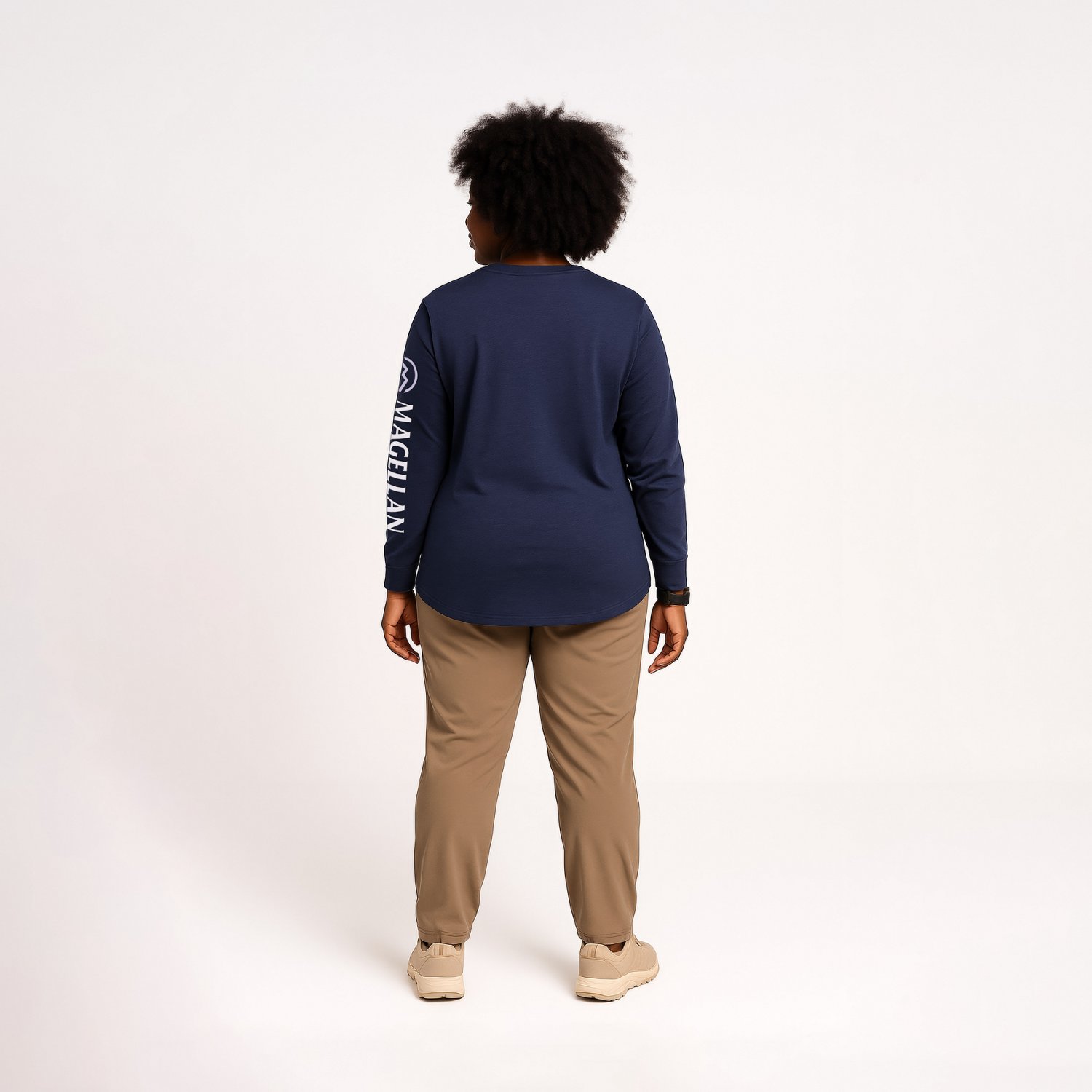 Magellan Outdoors Women's Grotto Falls Plus Size Long Sleeve T-shirt - view number 3