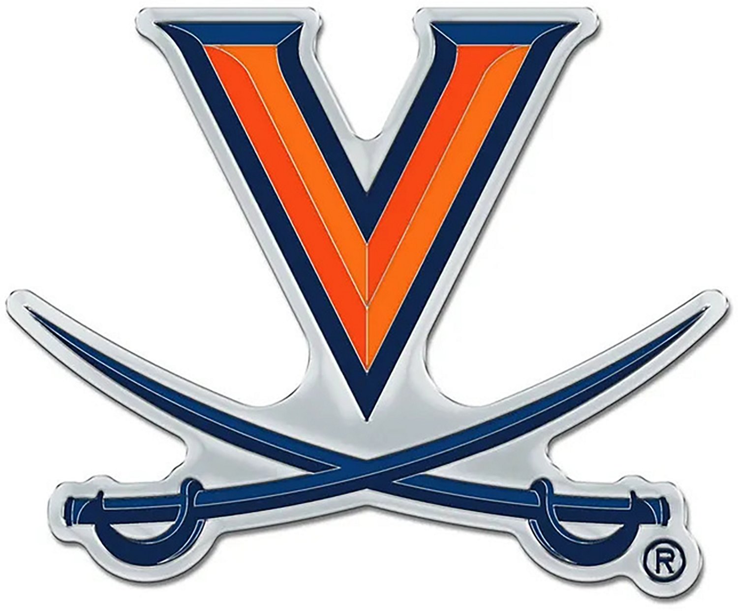 WinCraft University of Virginia Colored Chrome Auto Emblem - view number 1