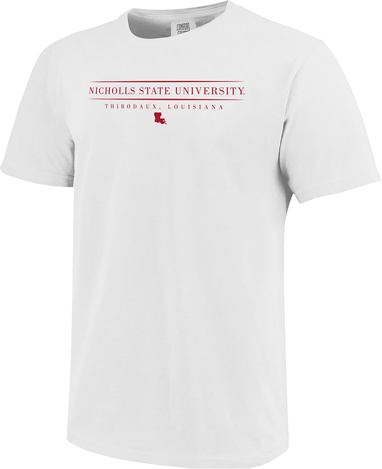 Image One Men's Nicholls State Colonels Classic Jumbo Logo Comfort Colors Short Sleeve T-shirt - view number 2