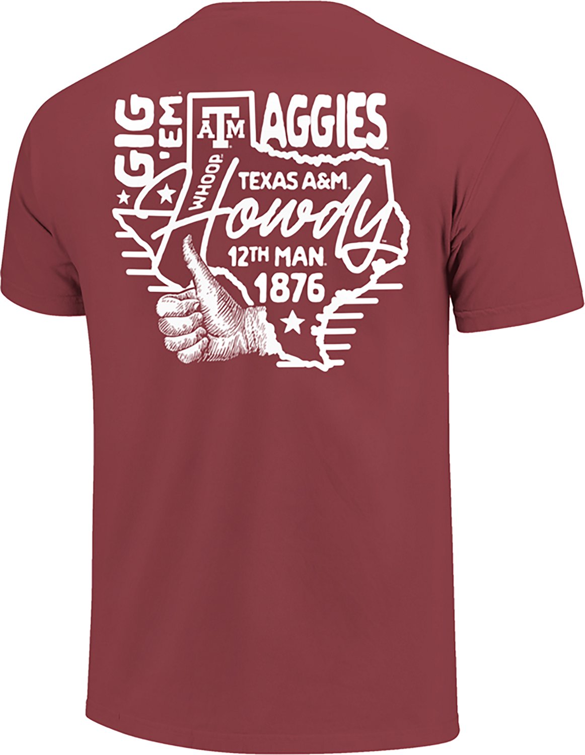 Image One Men's Texas A&M Drawn State Phrases DS T-shirt - view number 3