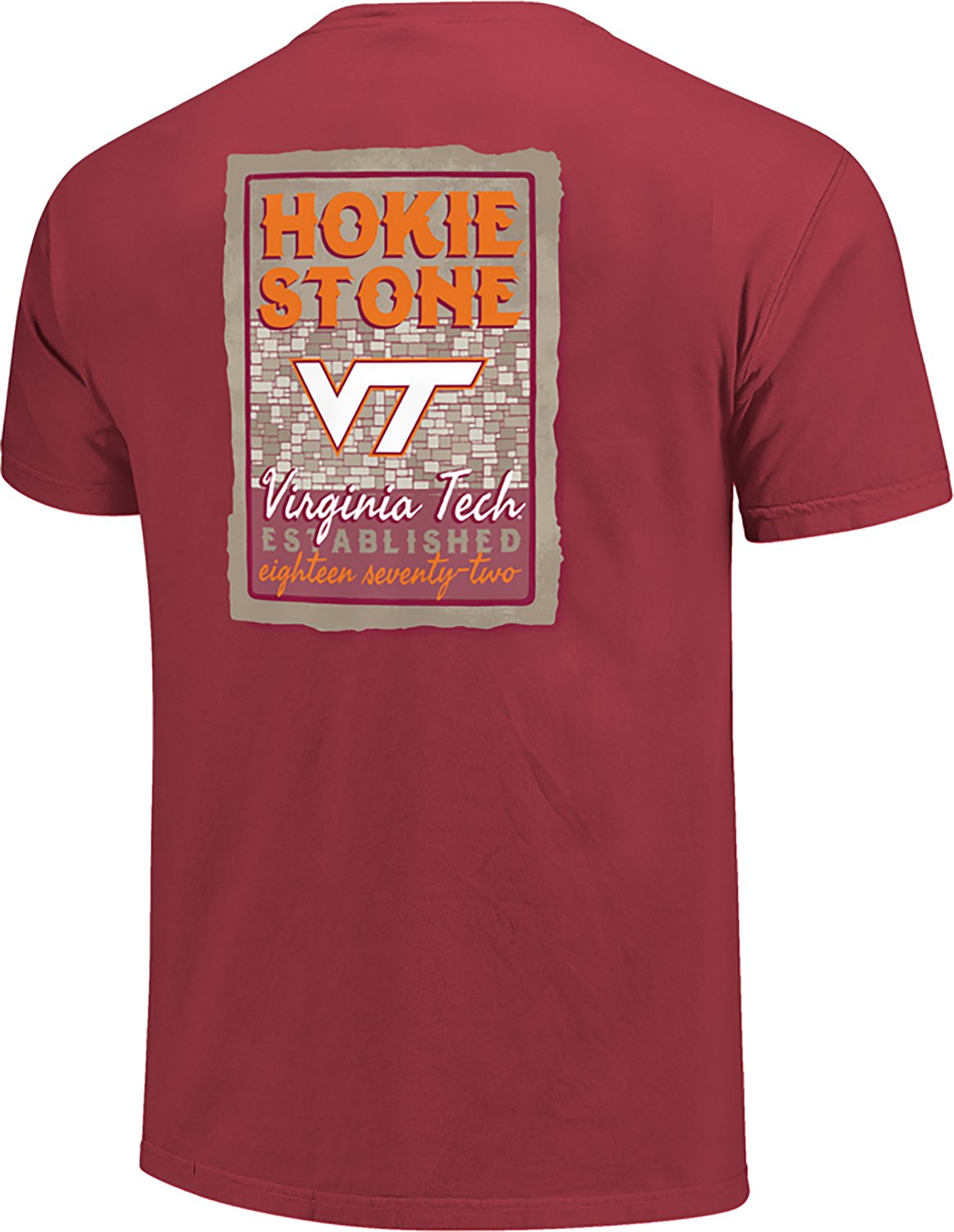 Image One Men's Virginia Tech Hokie Stone Poster DS T-shirt - view number 3