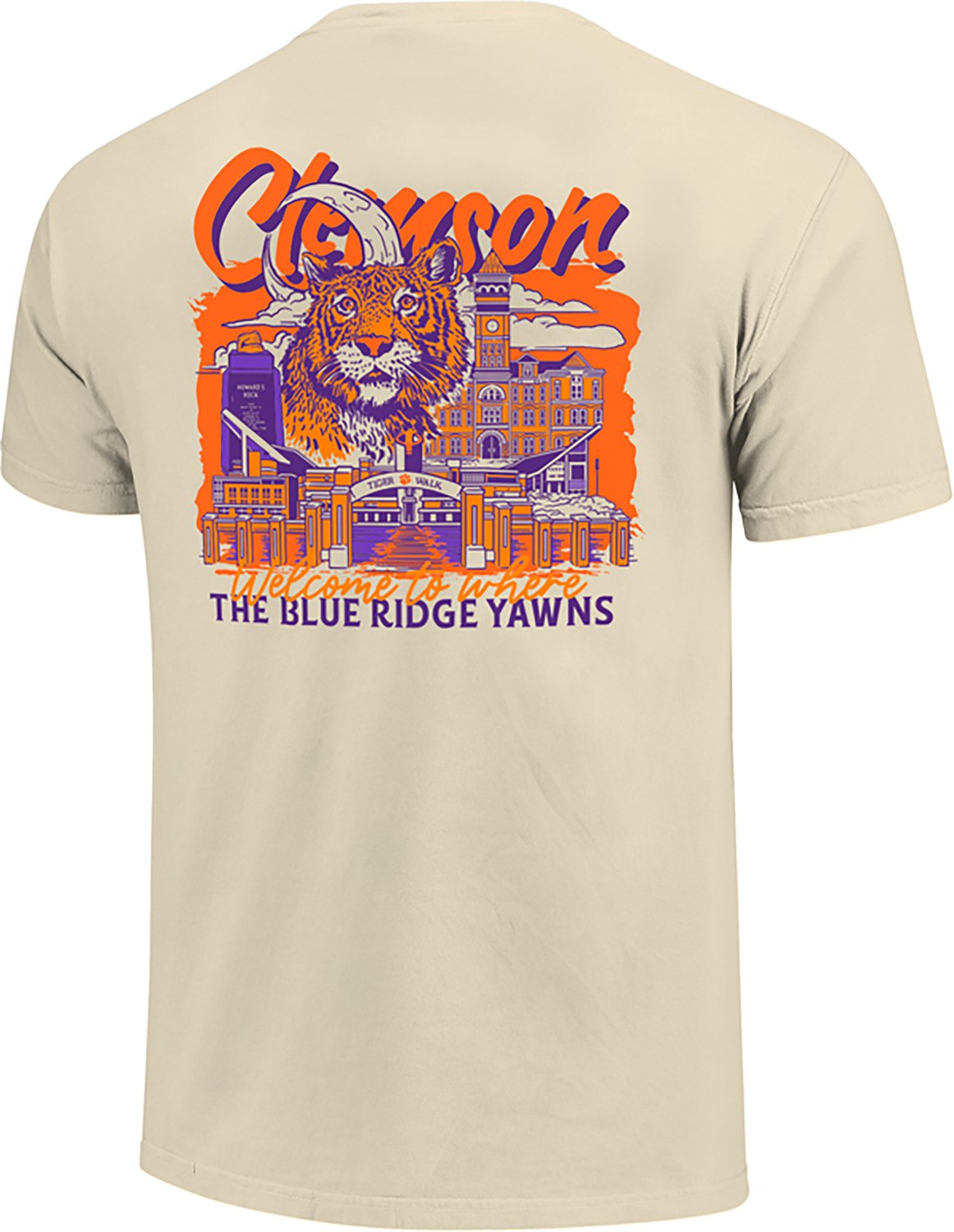 Image One Men's Clemson Campus Stack DS T-shirt - view number 3