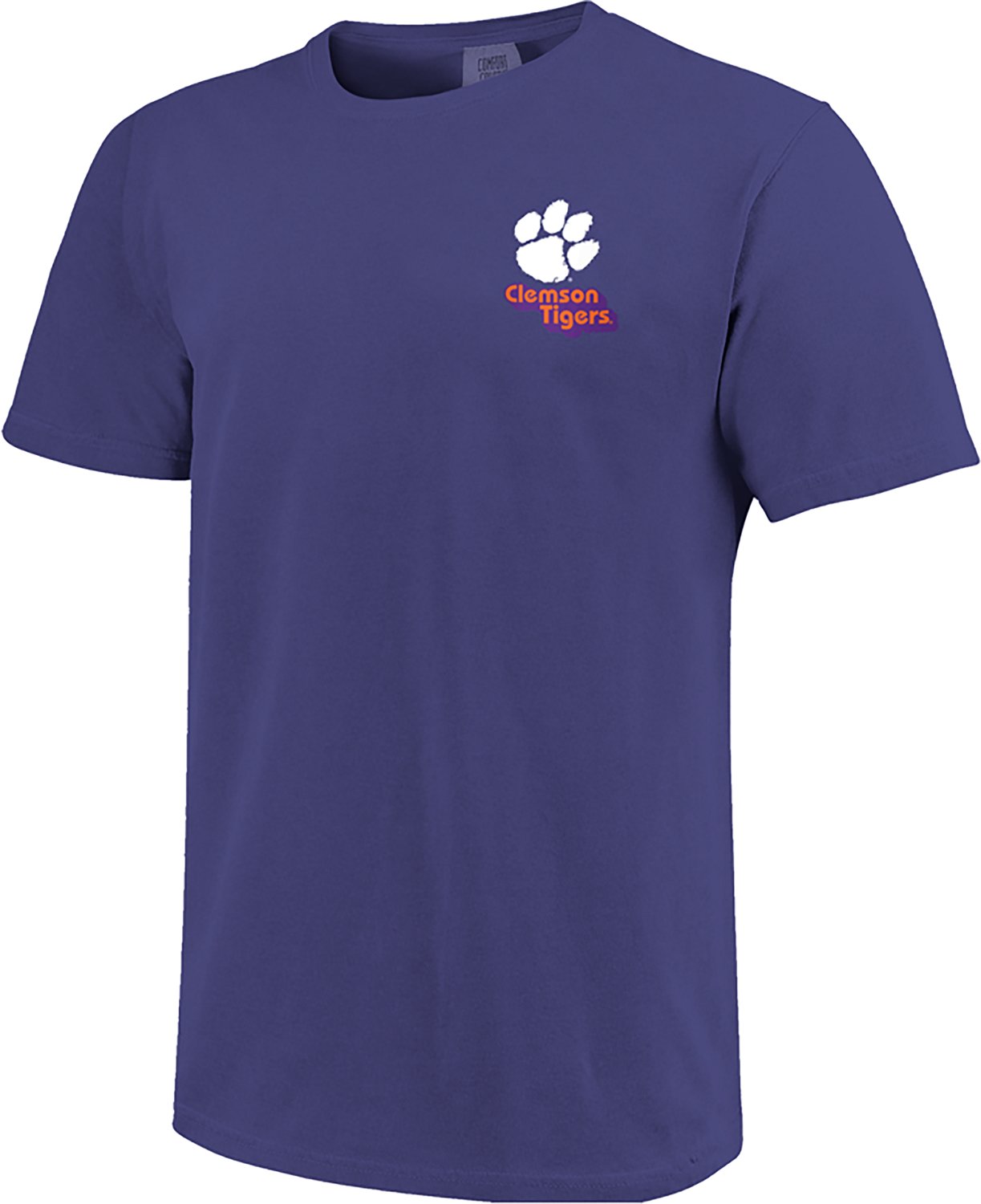 Image One Men's Clemson Tiger State Outline DS T-shirt - view number 2