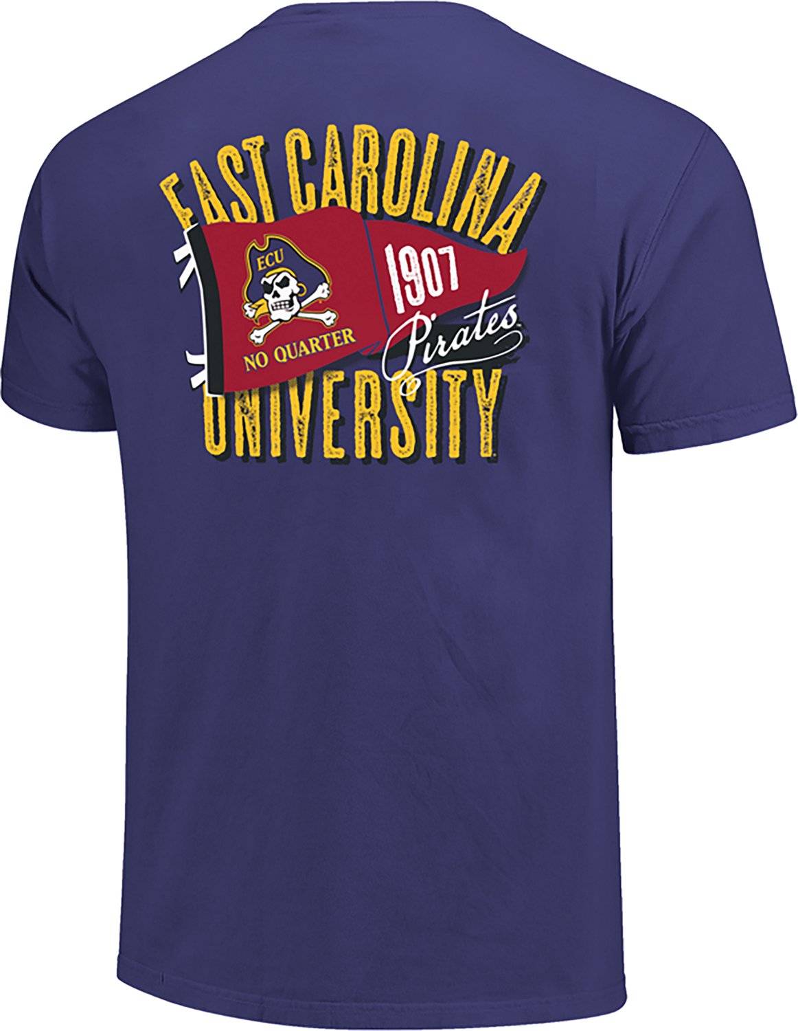 Image One Men's East Carolina Roughed Up Pennant DS T-shirt - view number 3