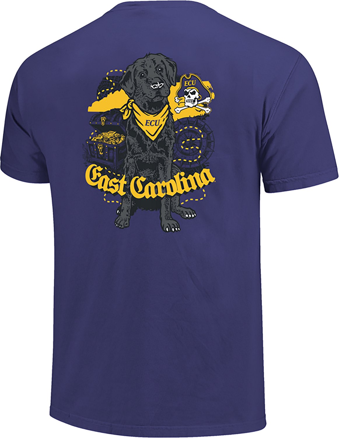 Image One Men's East Carolina Dogs Map It Out DS T-shirt - view number 3