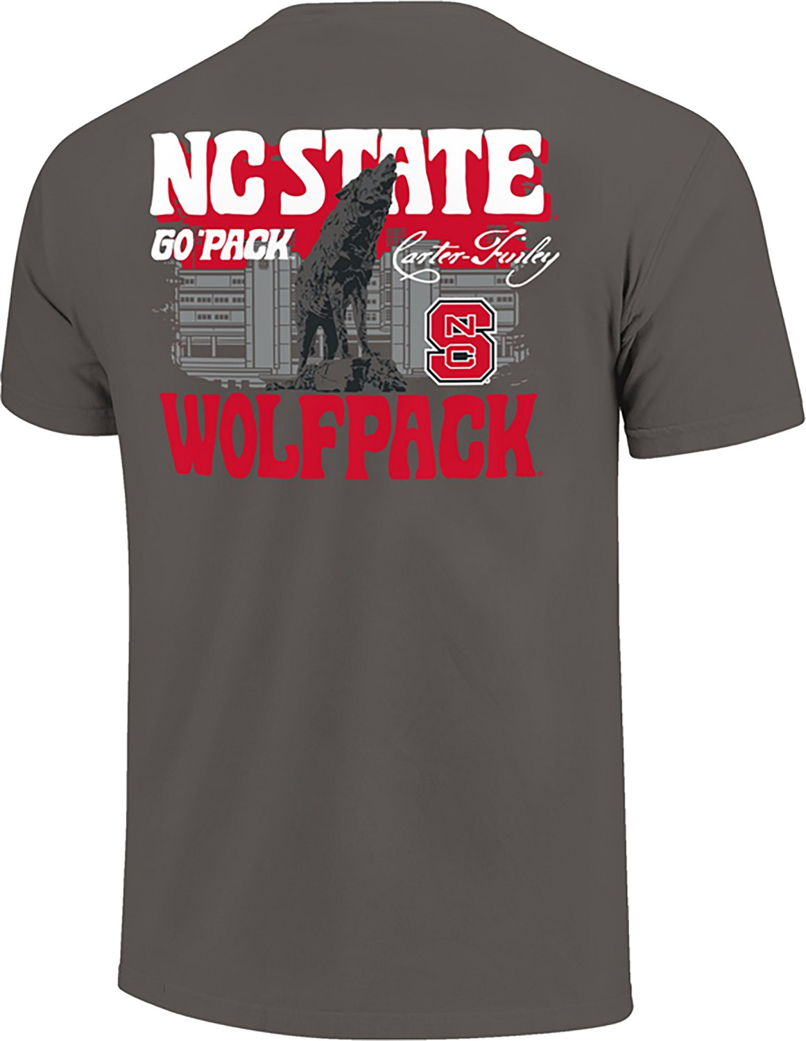 Image One Men's NC State Stadium Statue Scene DS T-shirt - view number 3