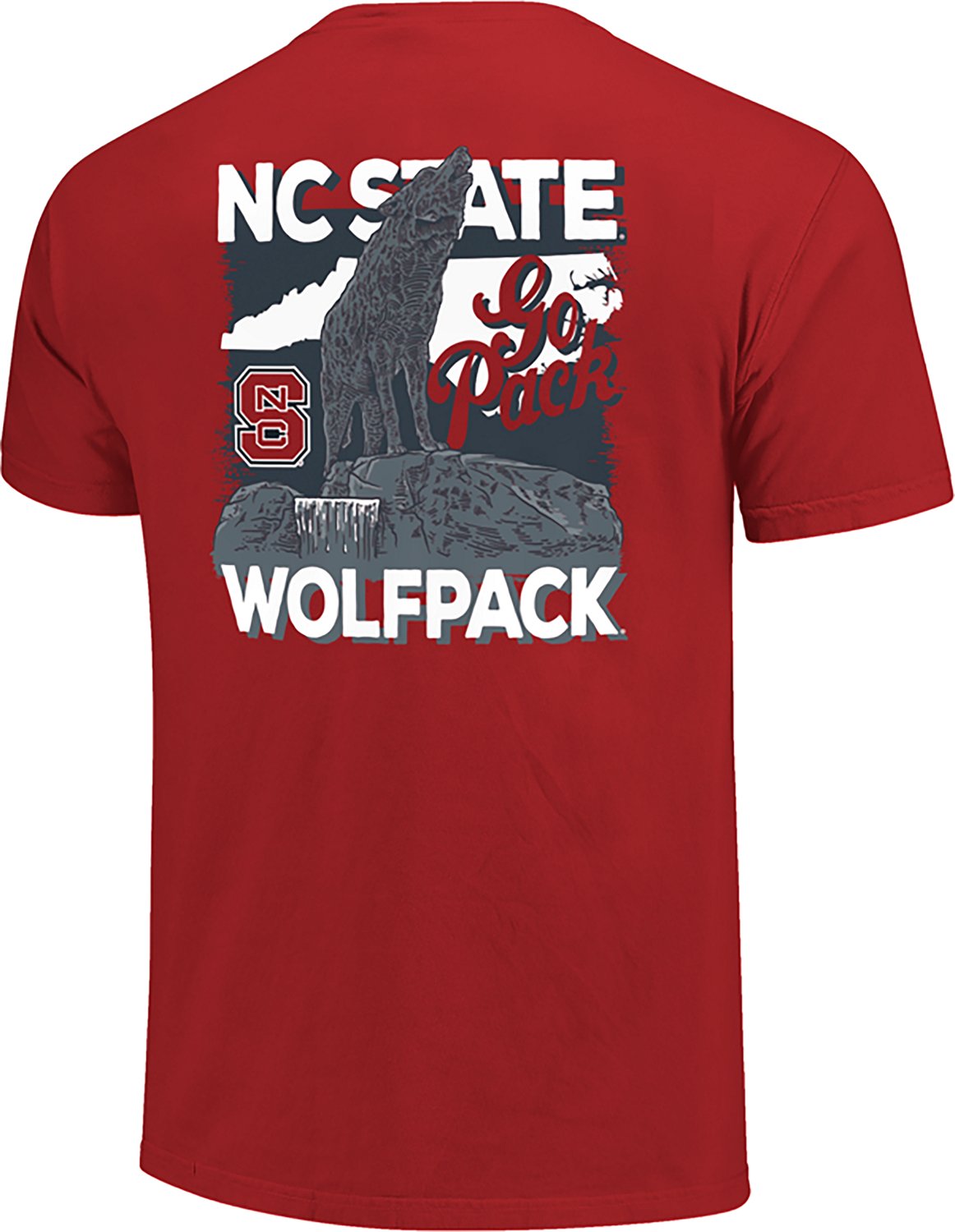 Image One Men's NC State Rustic Statue Stack DS T-shirt - view number 3