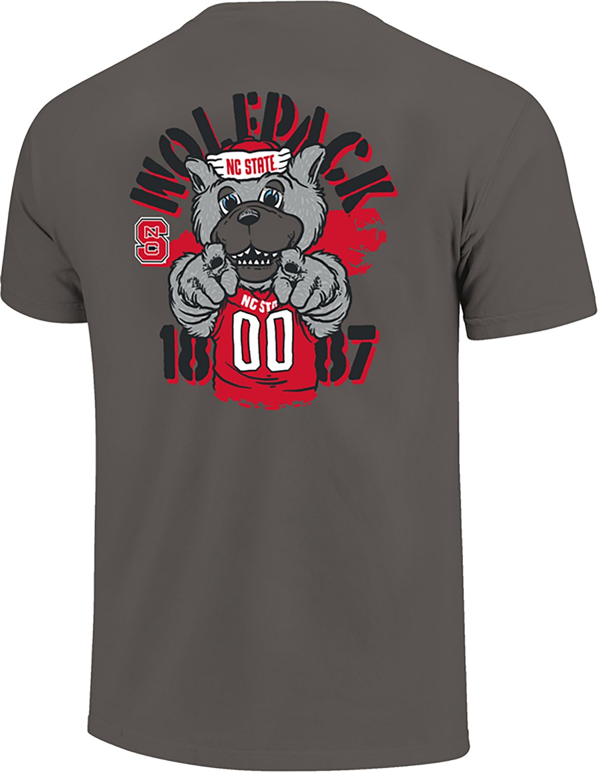 Image One Men's NC State Pointing Mascot Stencil DS T-shirt - view number 3