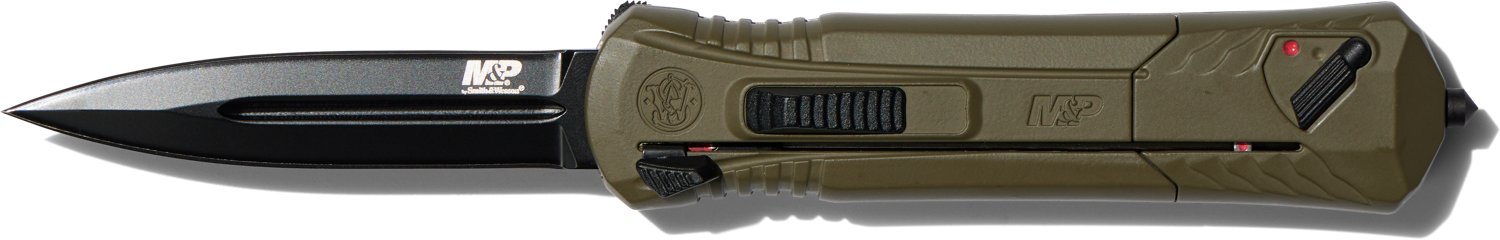 Smith & Wesson M&P Assisted OTF OD Green Hunting Knife