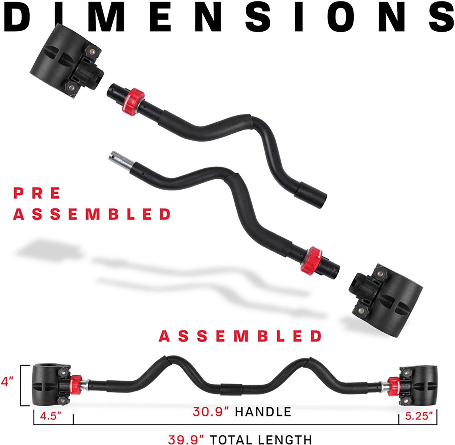 PRCTZ Modular Weight Training Arm Curl Bar Adapter - view number 4