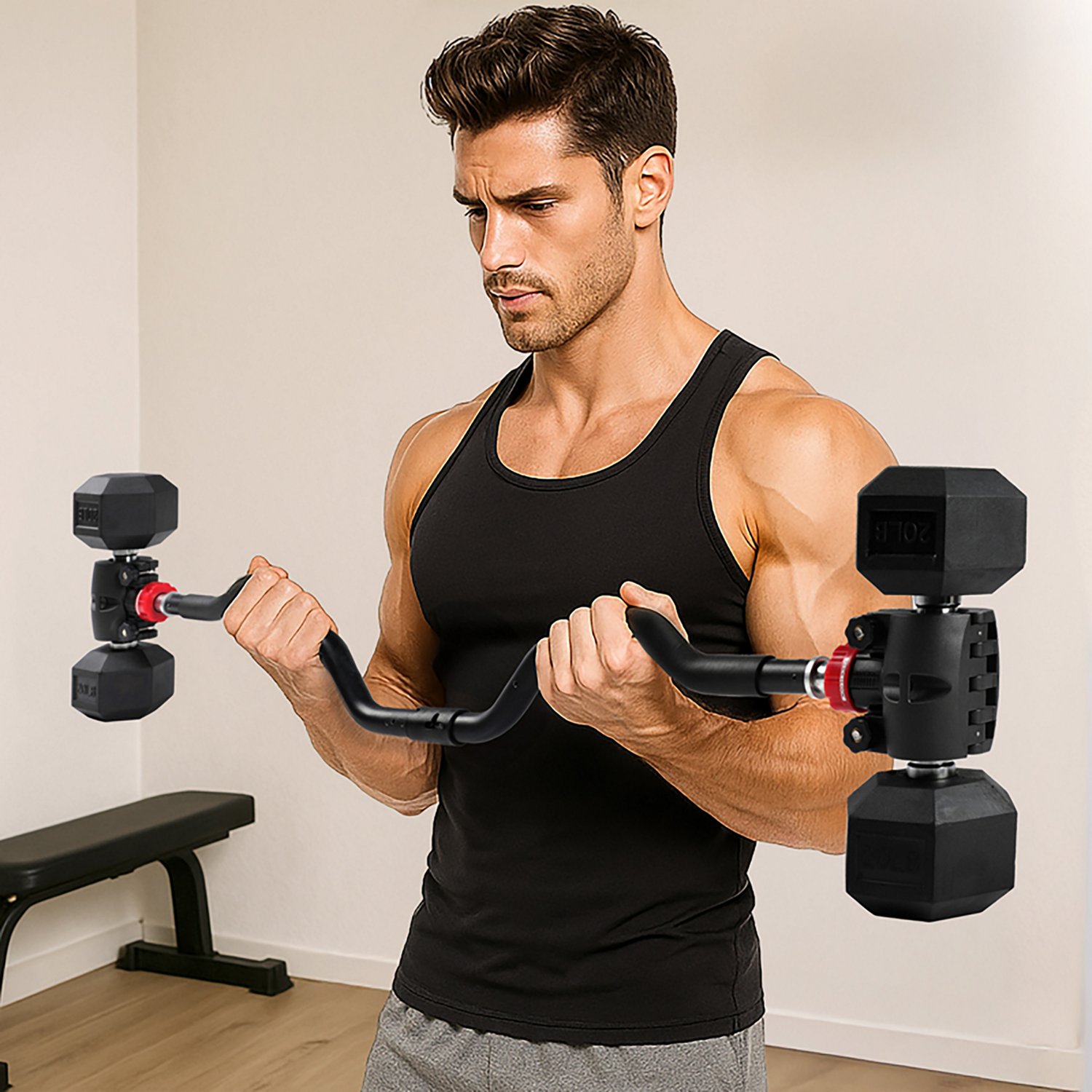 PRCTZ Modular Weight Training Arm Curl Bar Adapter - view number 6