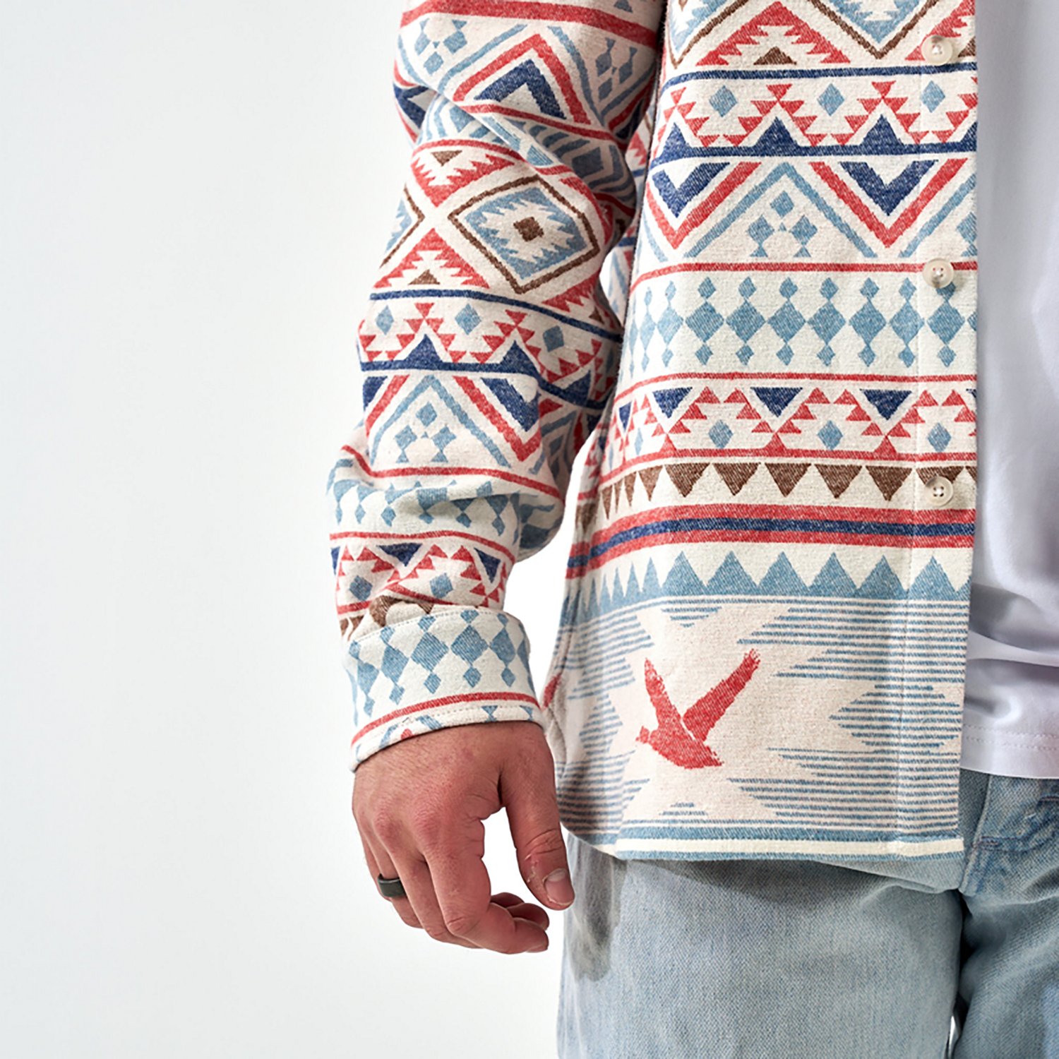 Burlebo Men's Vintage Heavyweight Flannel Shirt - view number 3