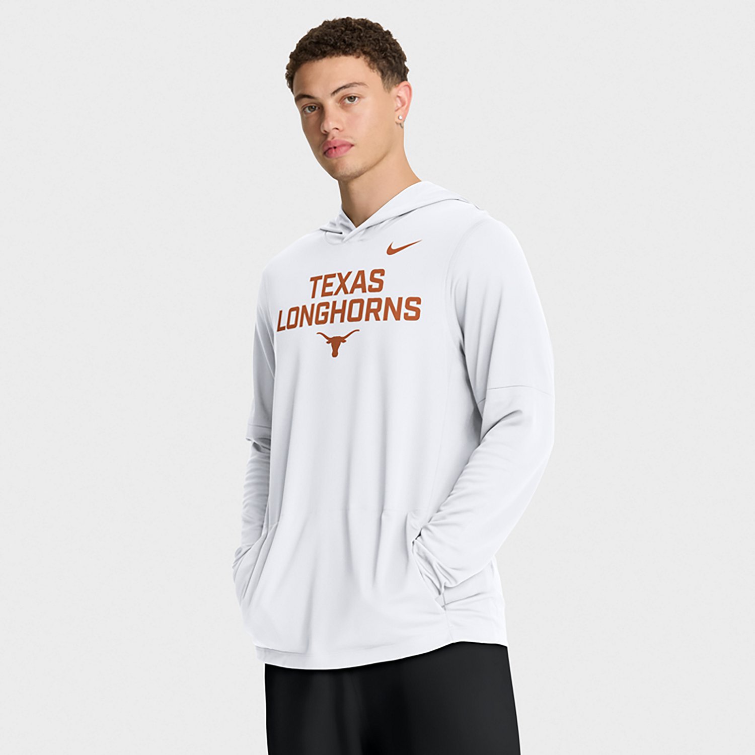 Nike Men's Texas Dri-FIT Team Over Logo LWT Long Sleeve Hoodie Top - view number 4