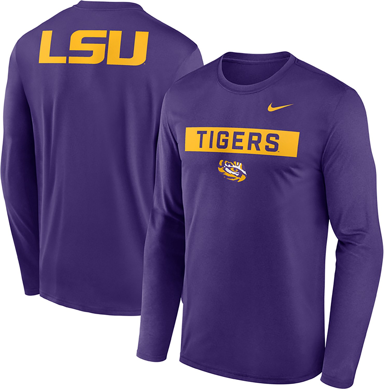 Nike Men's LSU Legend 2 Hit Long Sleeve T-shirt