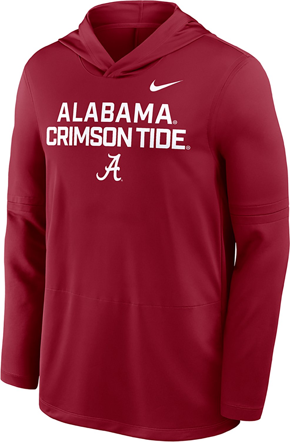Nike Men's Alabama Dri-FIT Team Over Logo LWT Long Sleeve Hoodie Top - view number 2