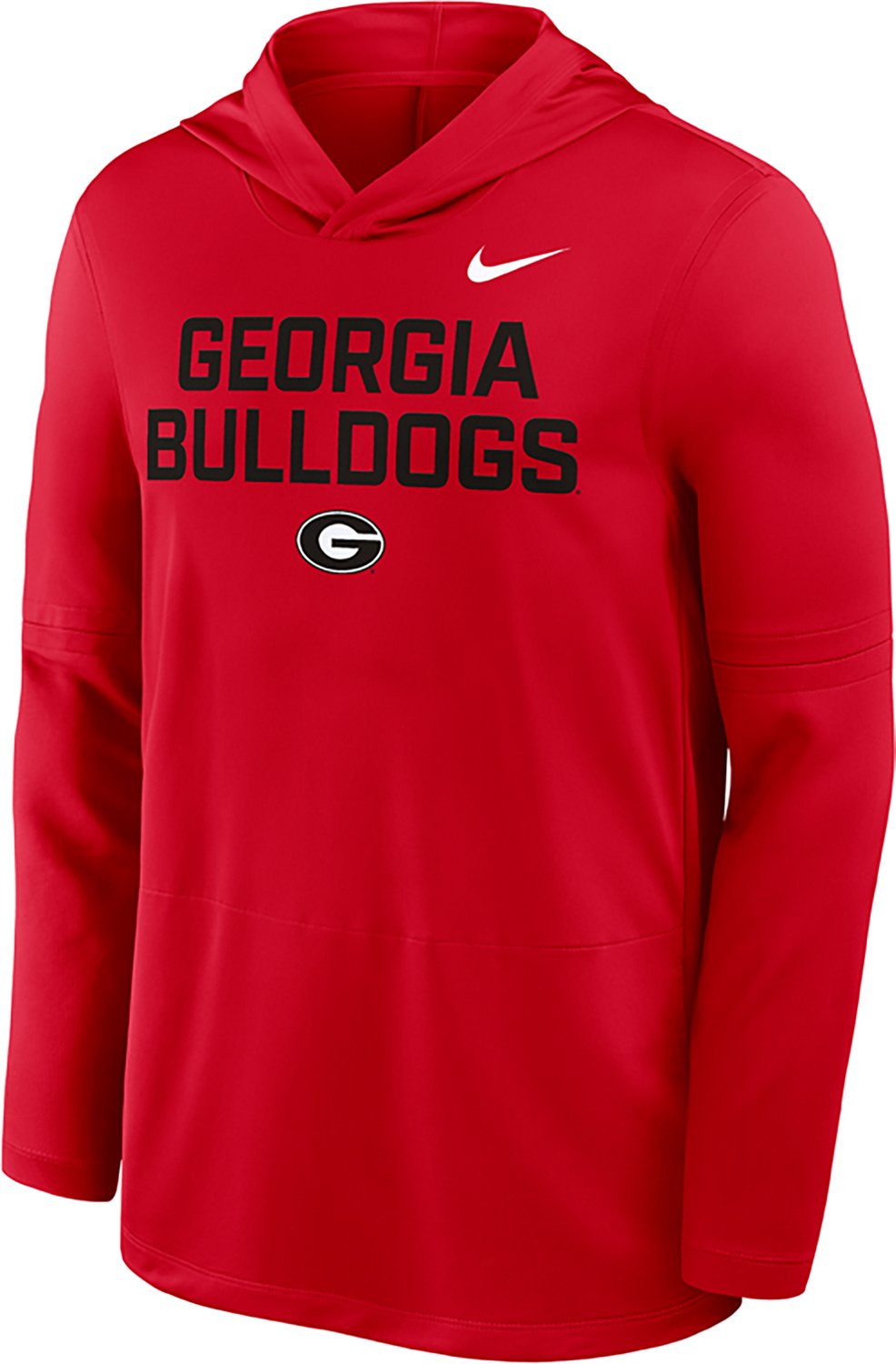 Nike Men's Georgia Dri-FIT Team Over Logo LWT Long Sleeve Hoodie Top - view number 2