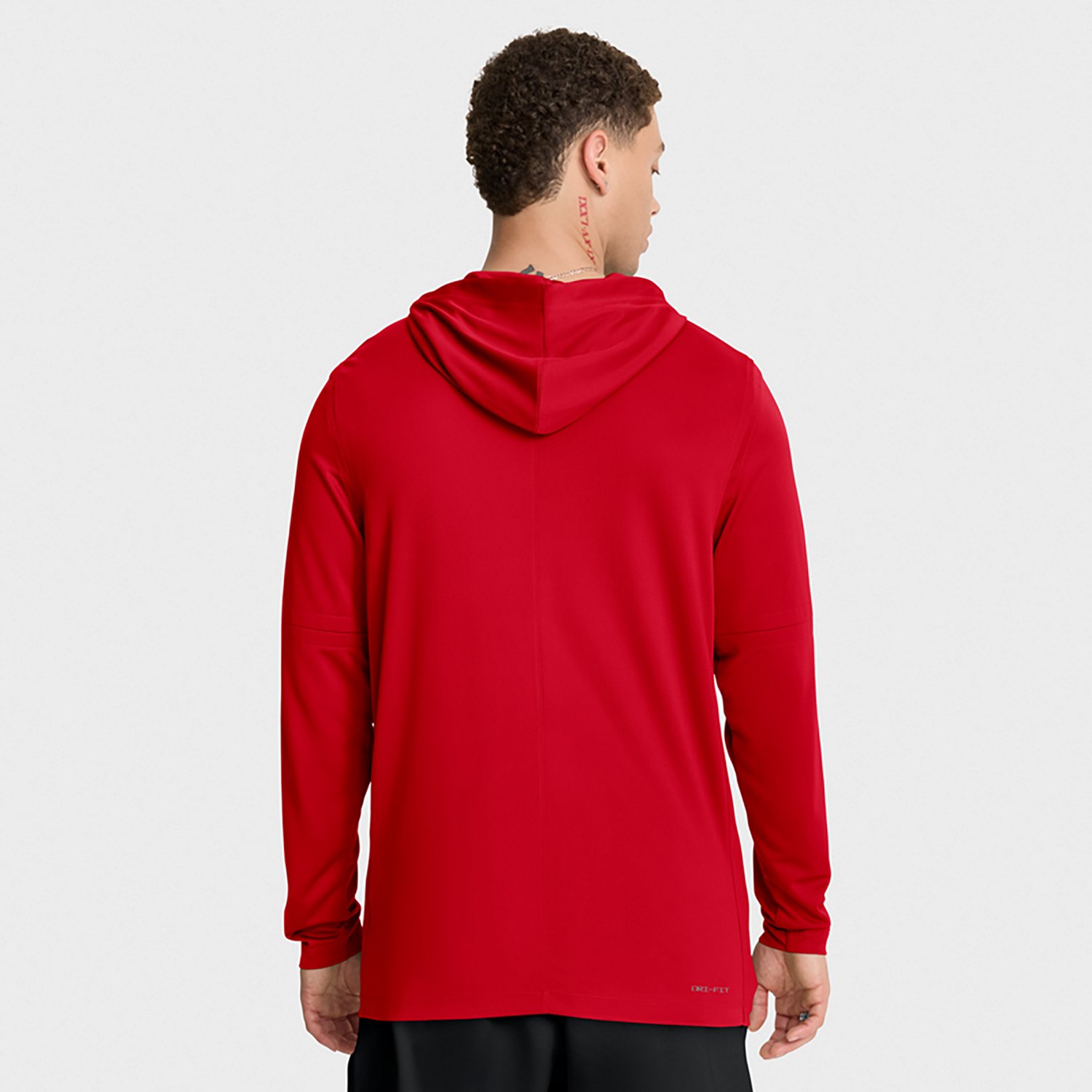 Nike Men's Ohio State Dri-FIT Team Over Logo LWT Long Sleeve Hoodie Top - view number 5