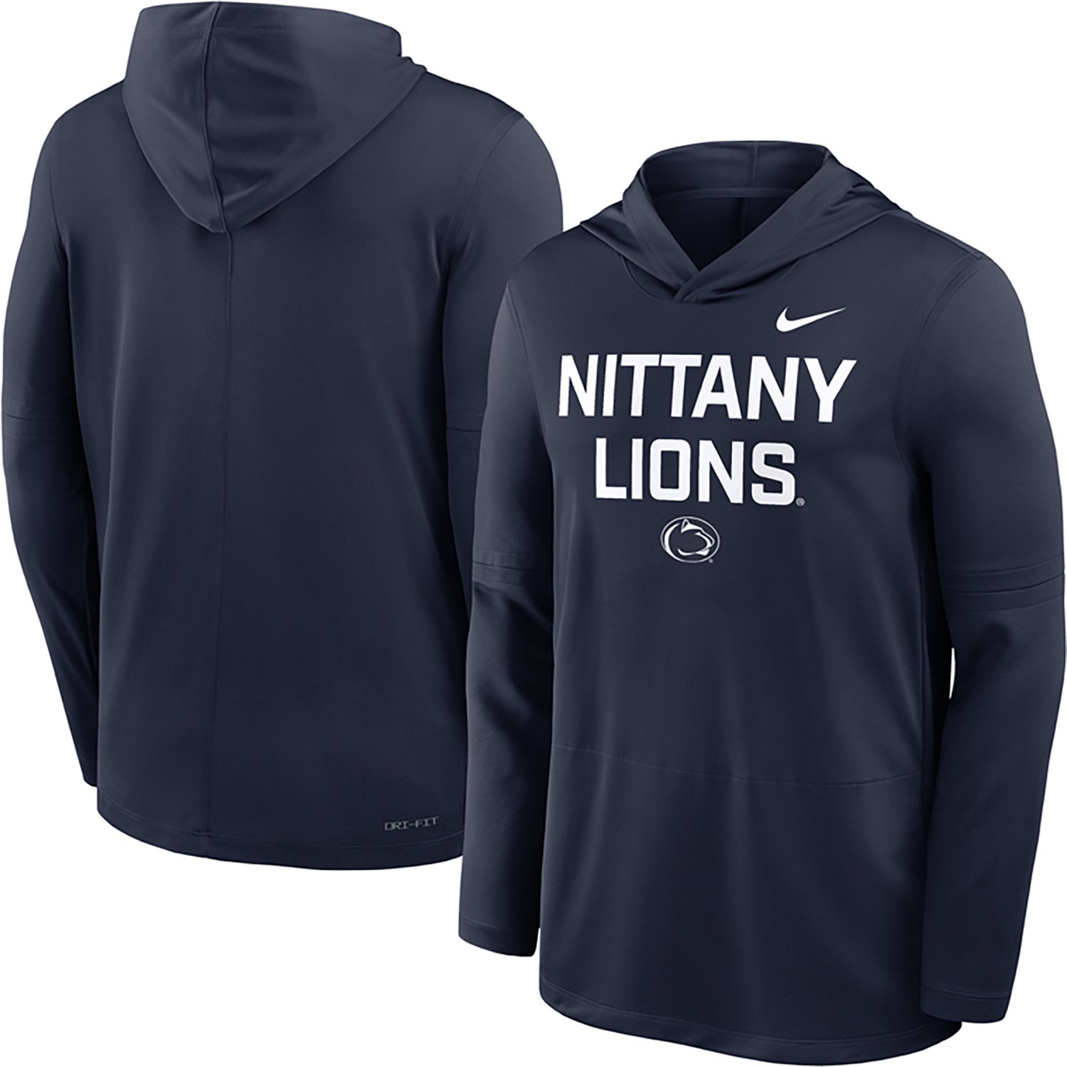 Nike Men's Penn State Dri-FIT Team Over Logo LWT Long Sleeve Hoodie Top - view number 1