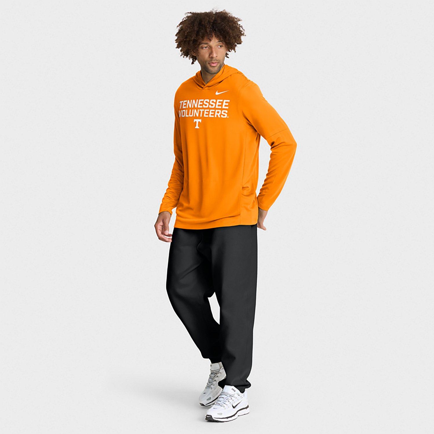 Nike Men's Tennessee Dri-FIT Team Over Logo LWT Long Sleeve Hoodie Top - view number 6