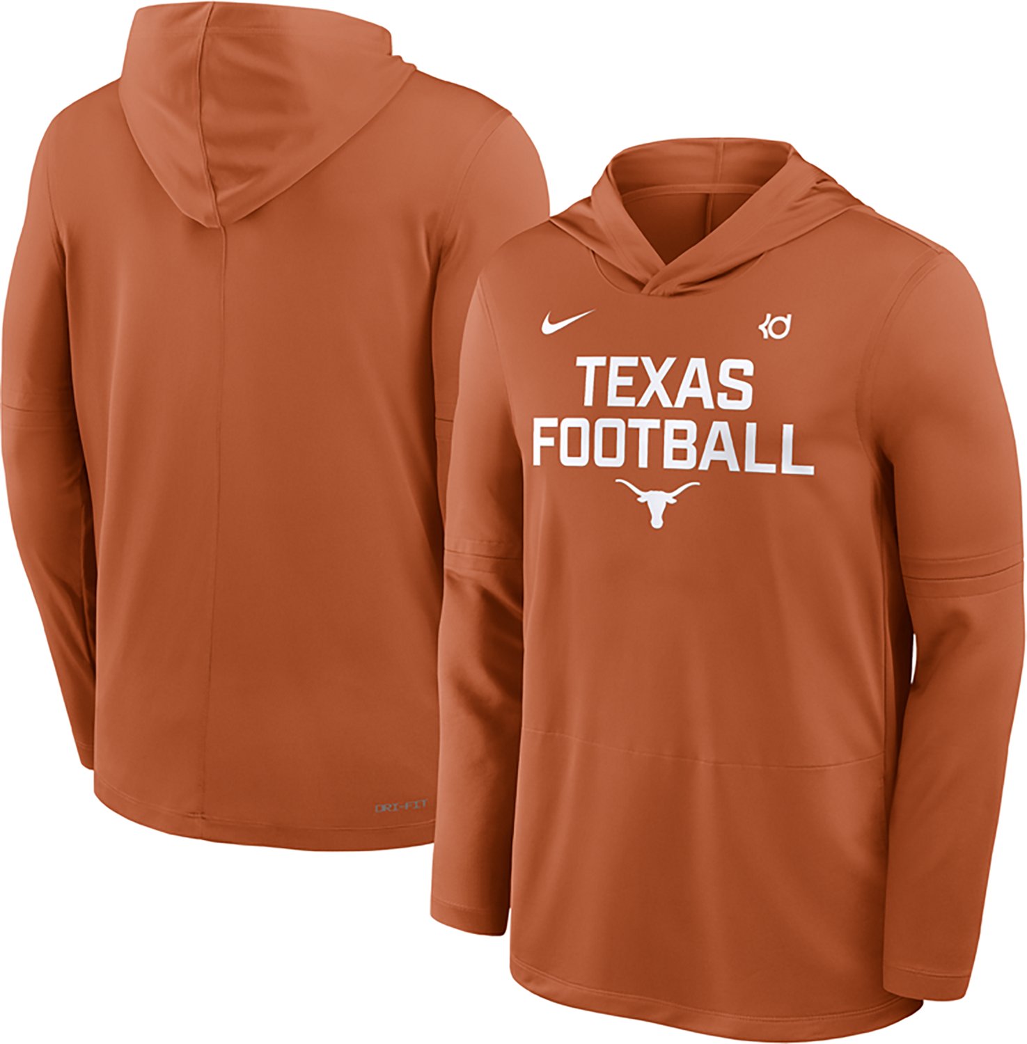 Nike Men's Texas Dri-FIT Team Over Logo LWT Long Sleeve Hoodie Top - view number 2