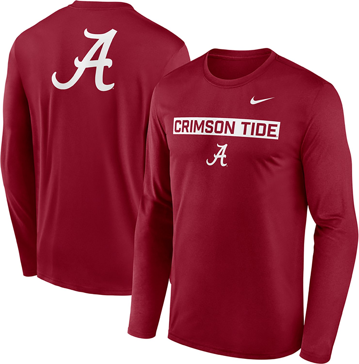 Nike Men's Alabama Legend 2 Hit Long Sleeve T-shirt - view number 1