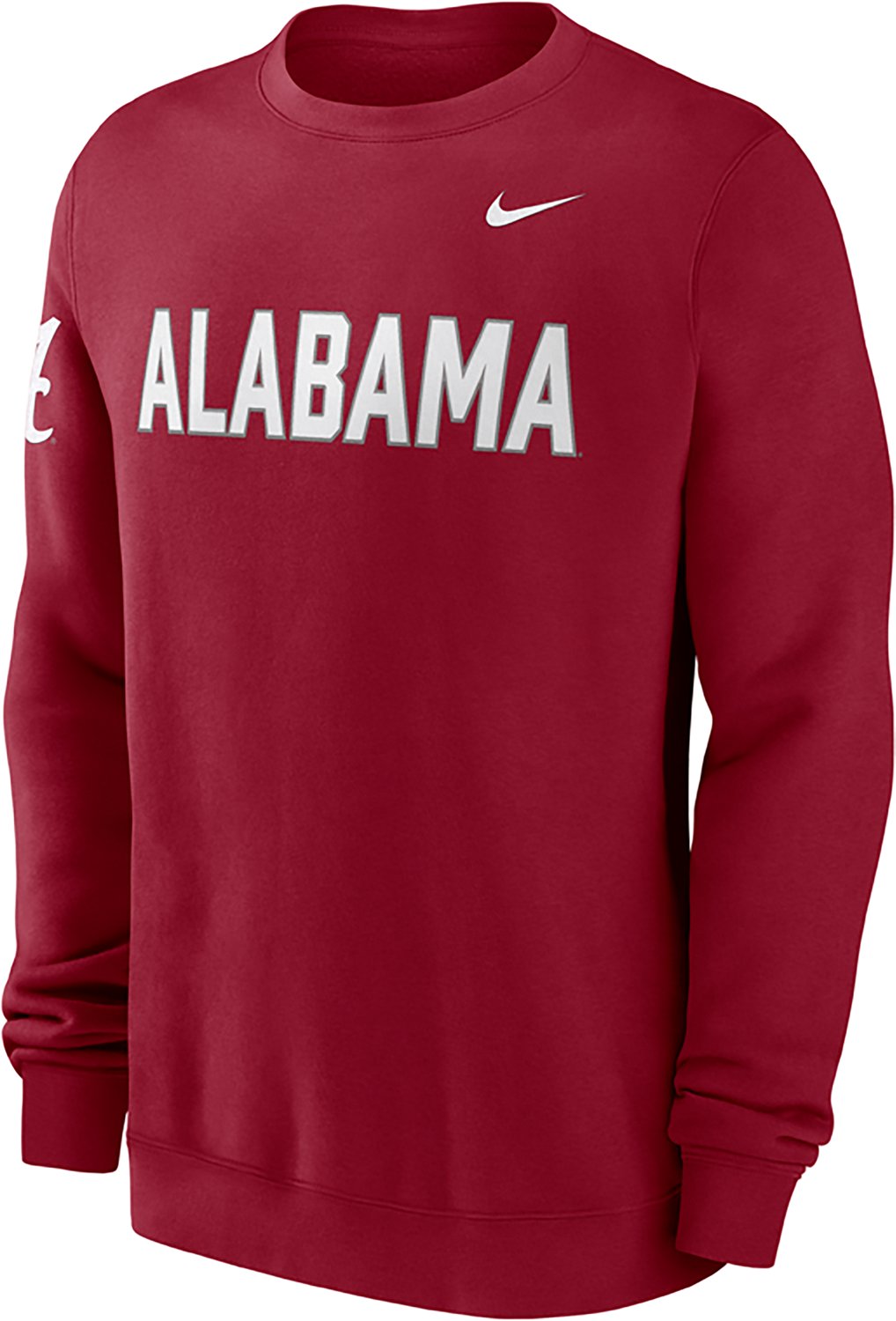 Nike Men's Alabama Block Team Fleece Club Crew Sweatshirt - view number 2